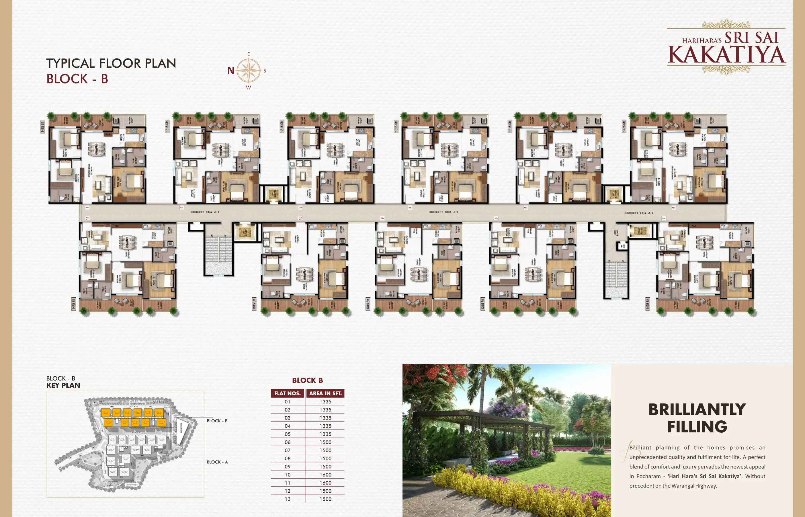 Hariharas Sri Sai Kakatiya Floor Plans & Layout