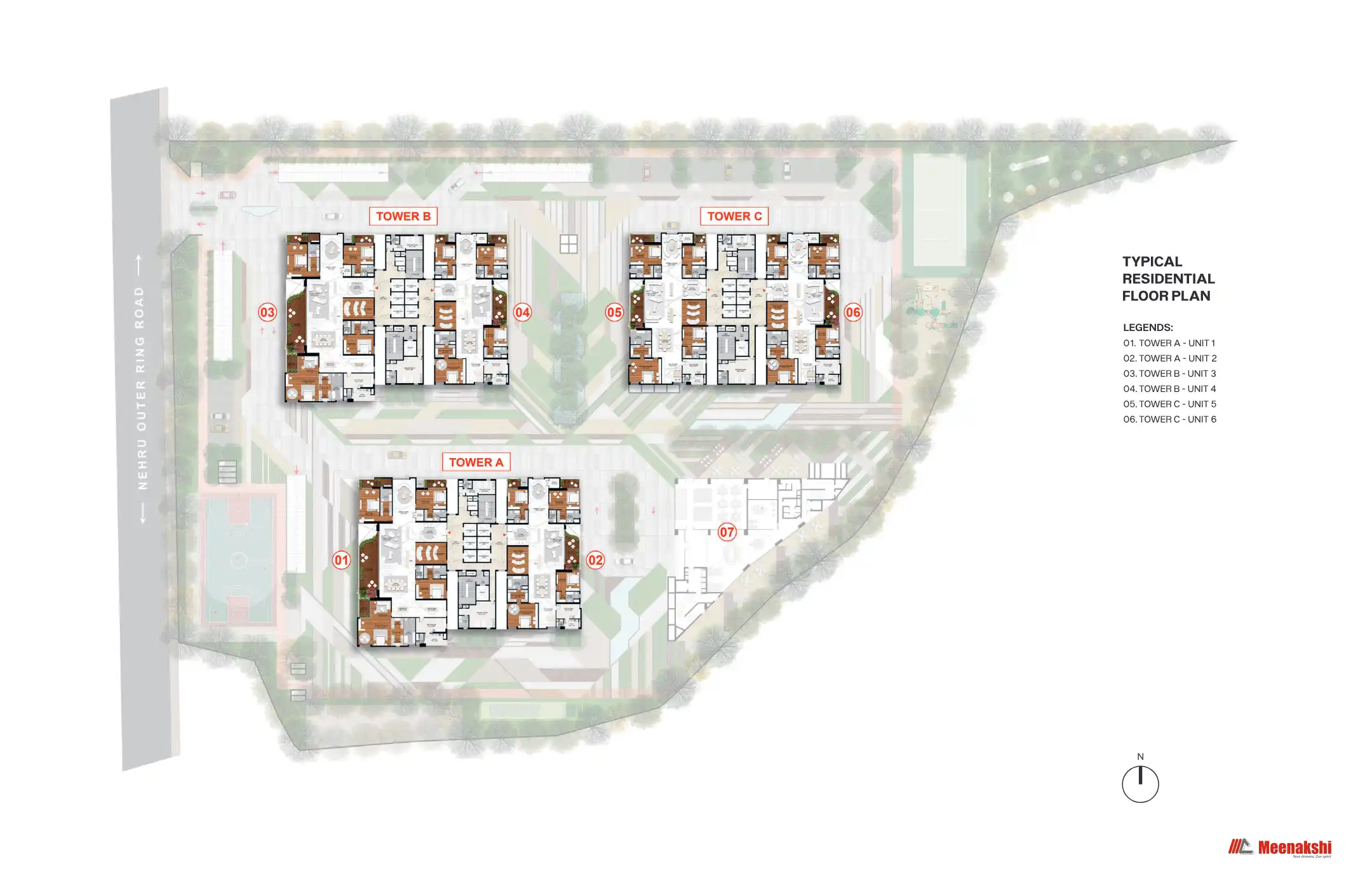 Elan by Meenakshi Floor Plans & Layout
