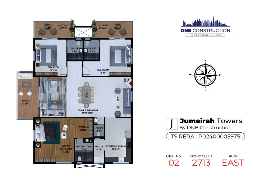 Jumeirah Towers Floor Plans & Layout