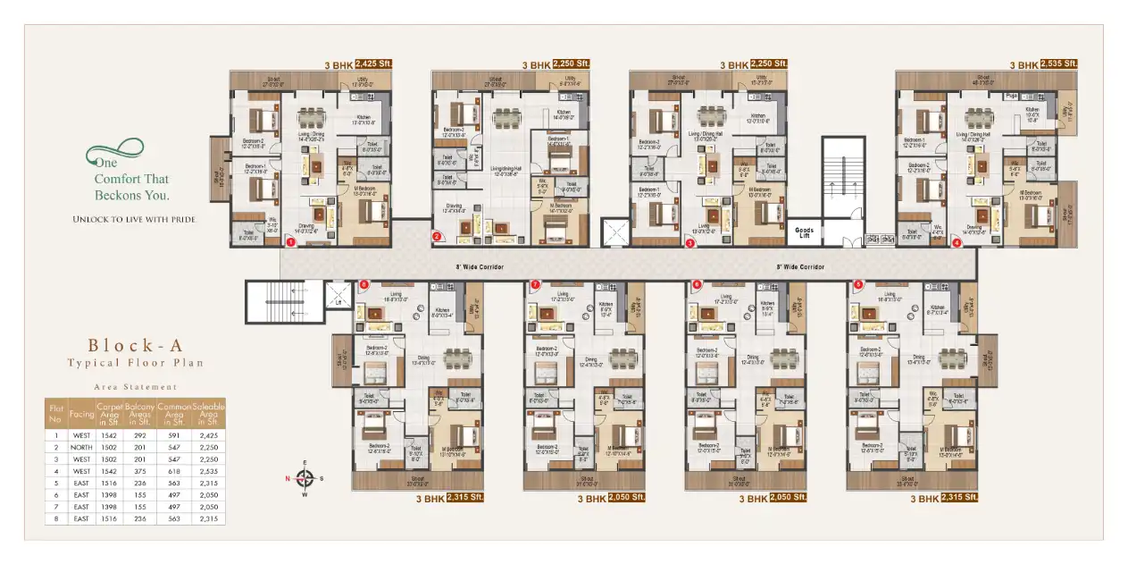 Atulyams Trident Floor Plans & Layout