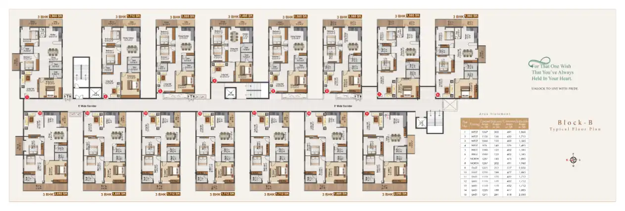 Atulyams Trident Floor Plans & Layout
