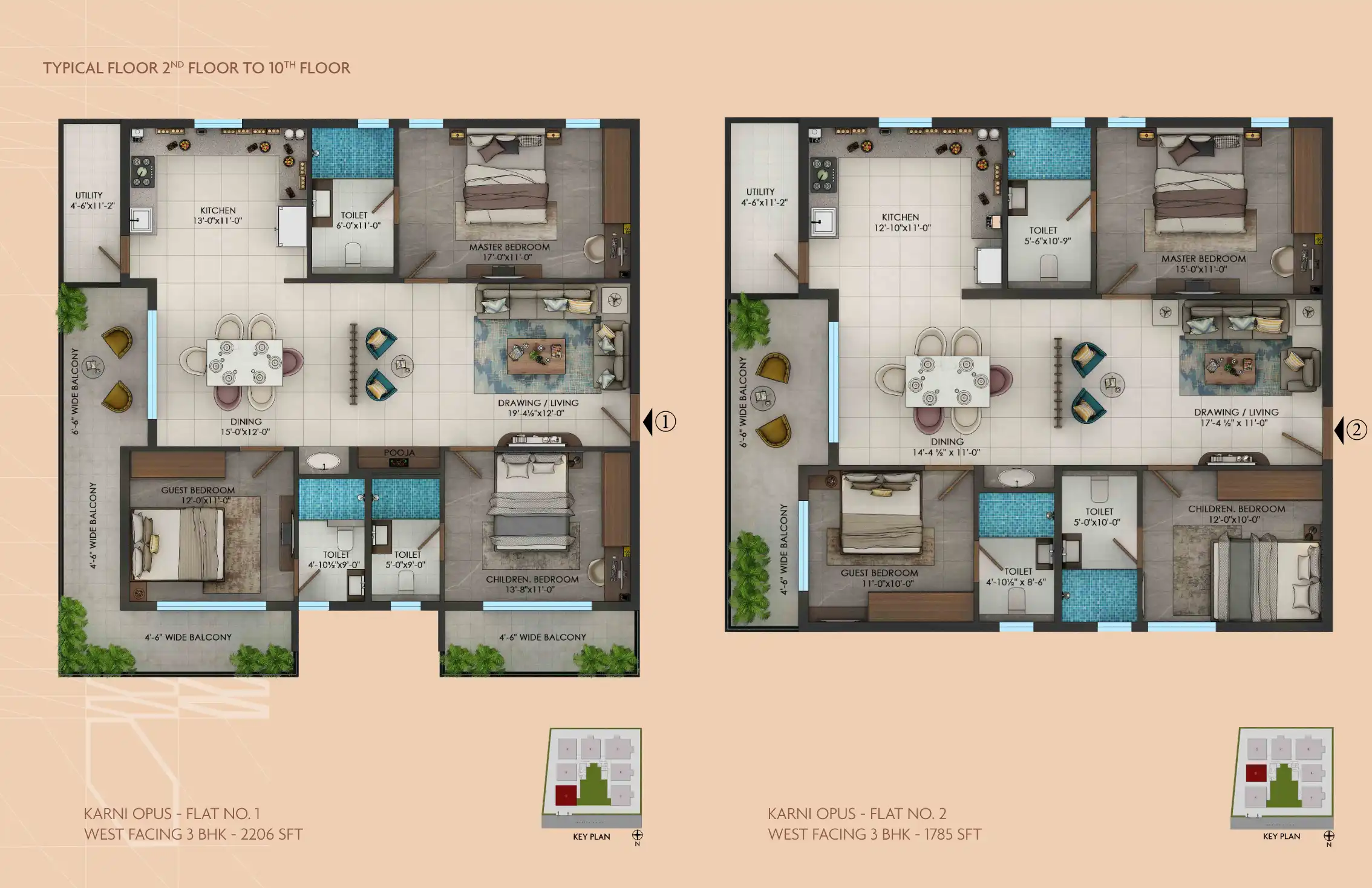 Karni Opus Floor Plans & Layout