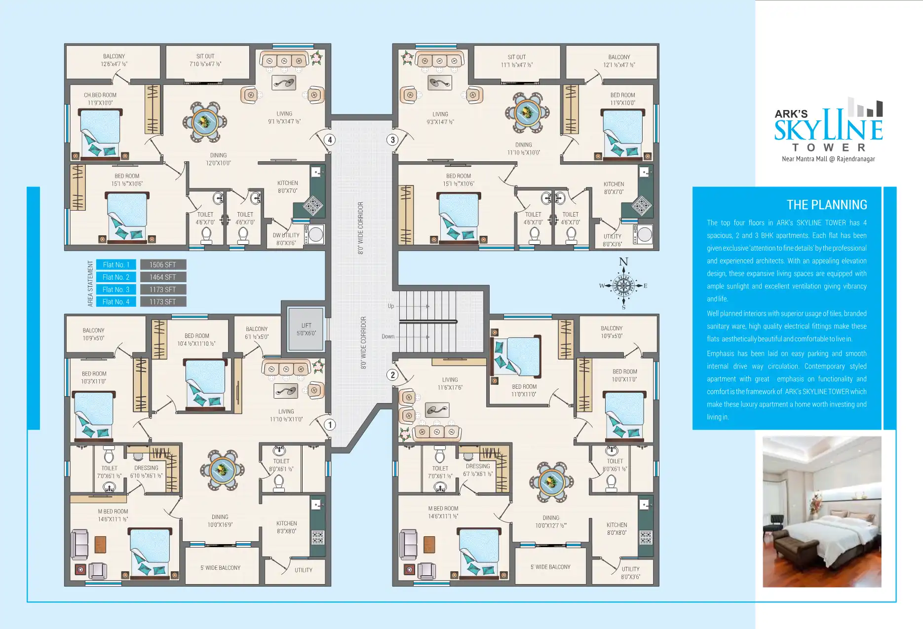 Skyline Towers Floor Plans & Layout