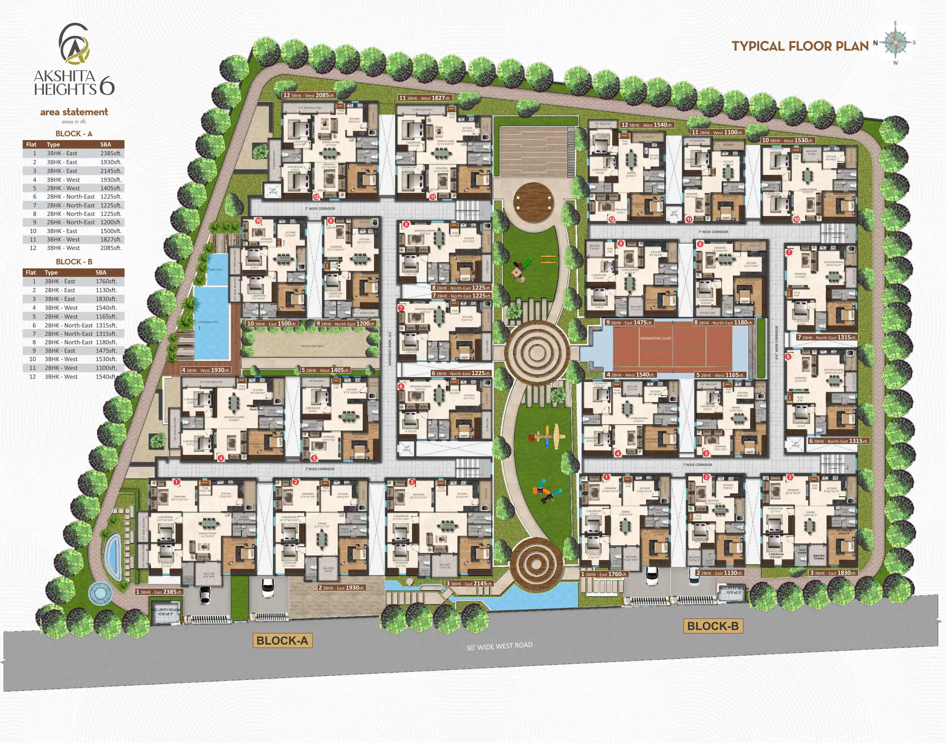 Akshita Developers Floor Plans & Layout