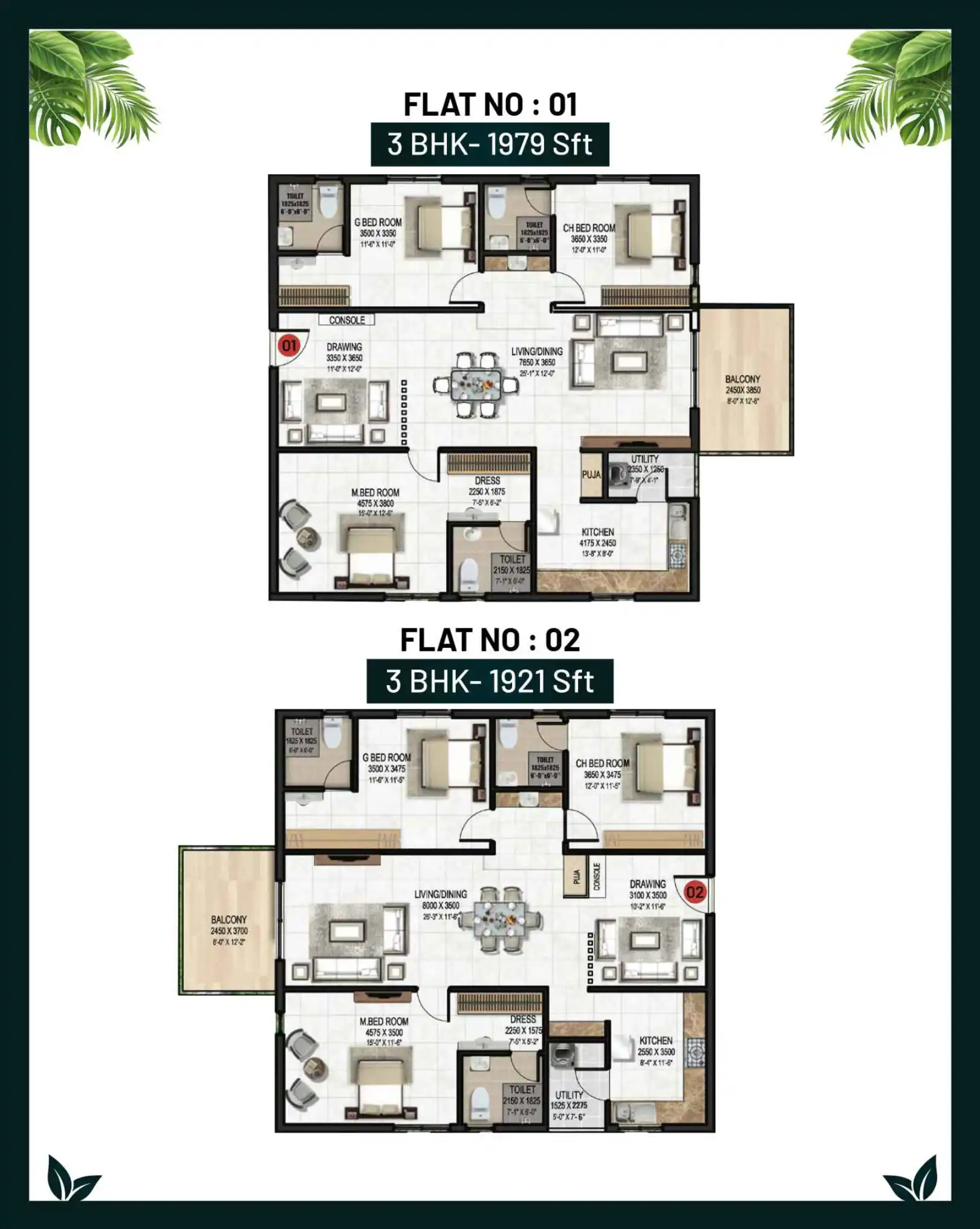 Aastha Gardenia Floor Plans & Layout