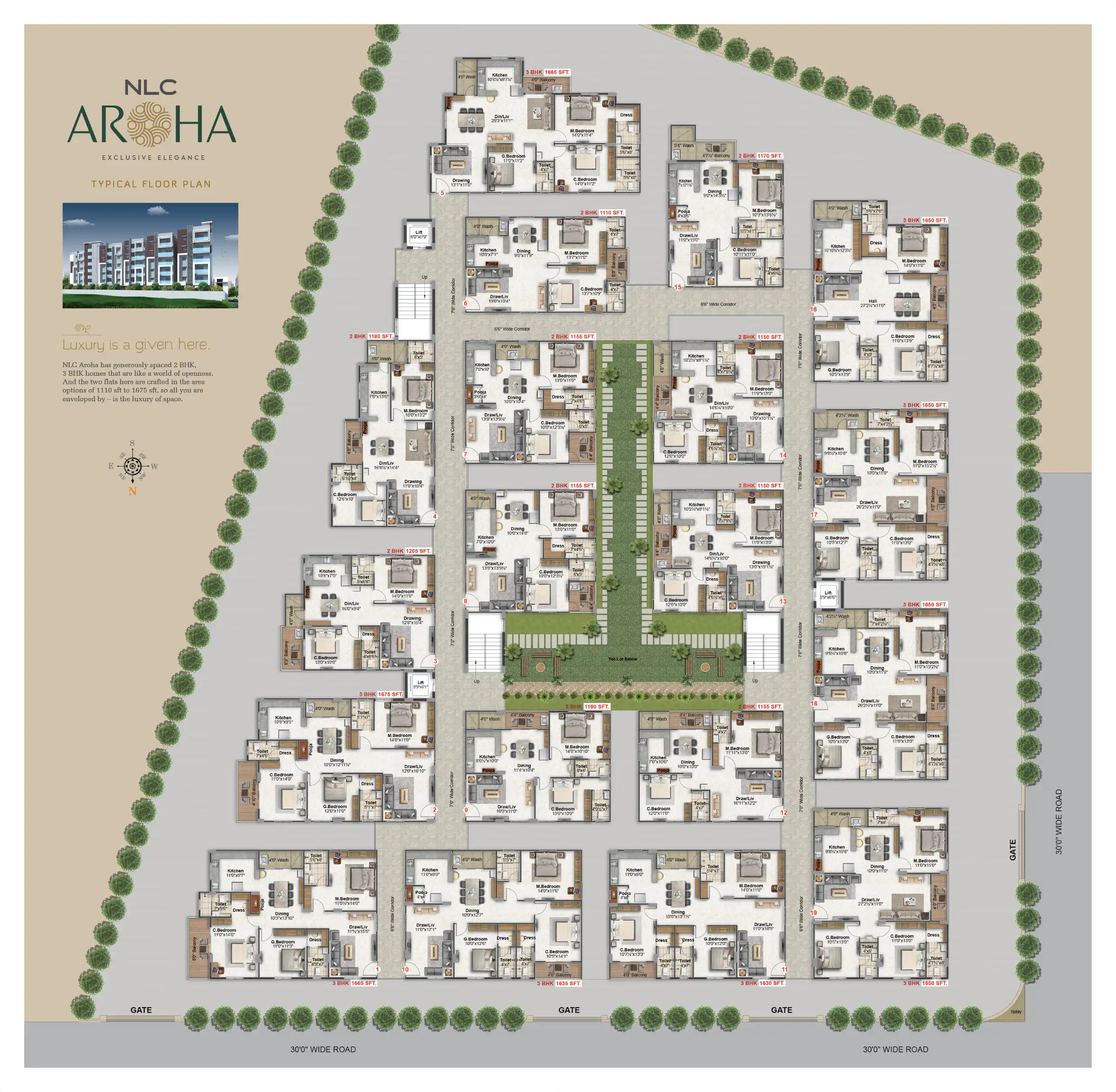 Nlc Akarsha Floor Plans & Layout