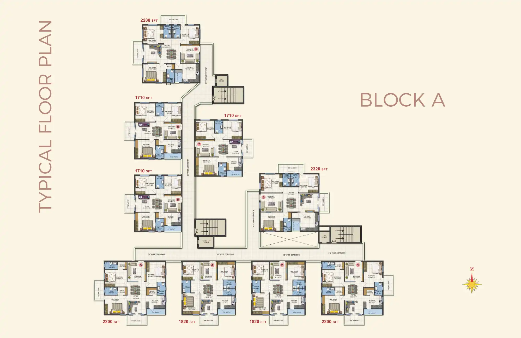 Fortune Heights Floor Plans & Layout