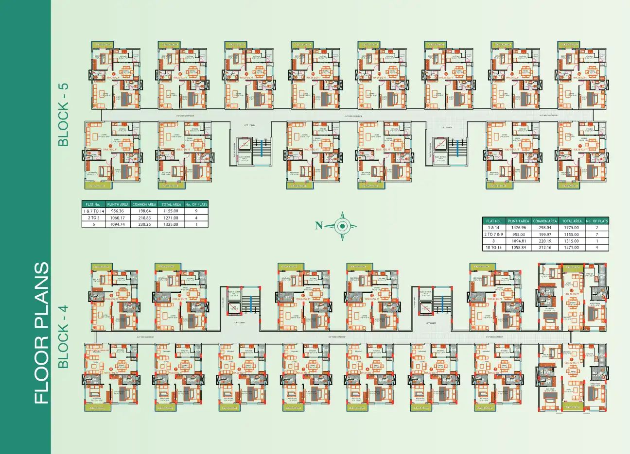 Green Fort Floor Plans & Layout