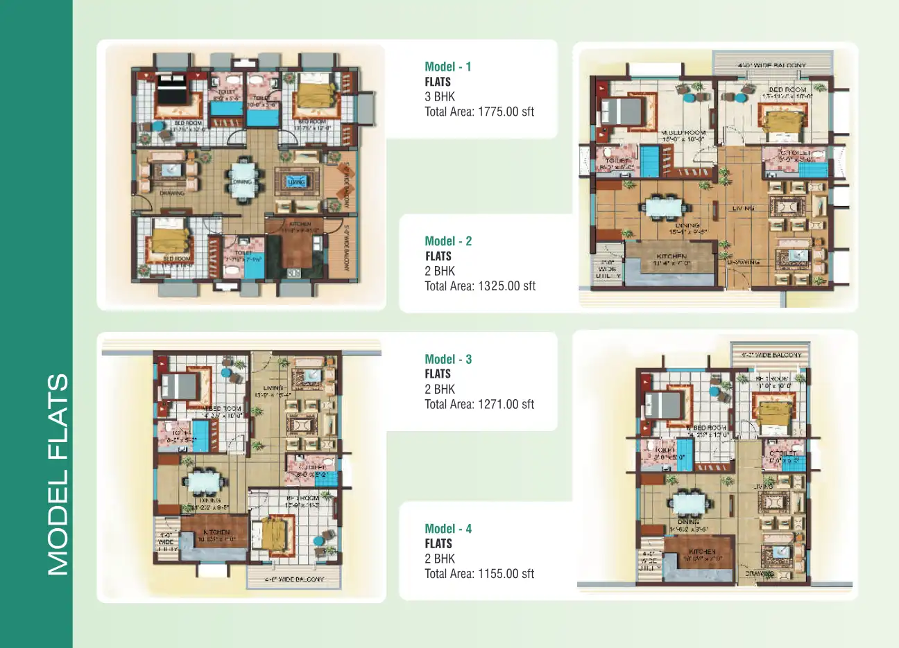 Green Fort Floor Plans & Layout