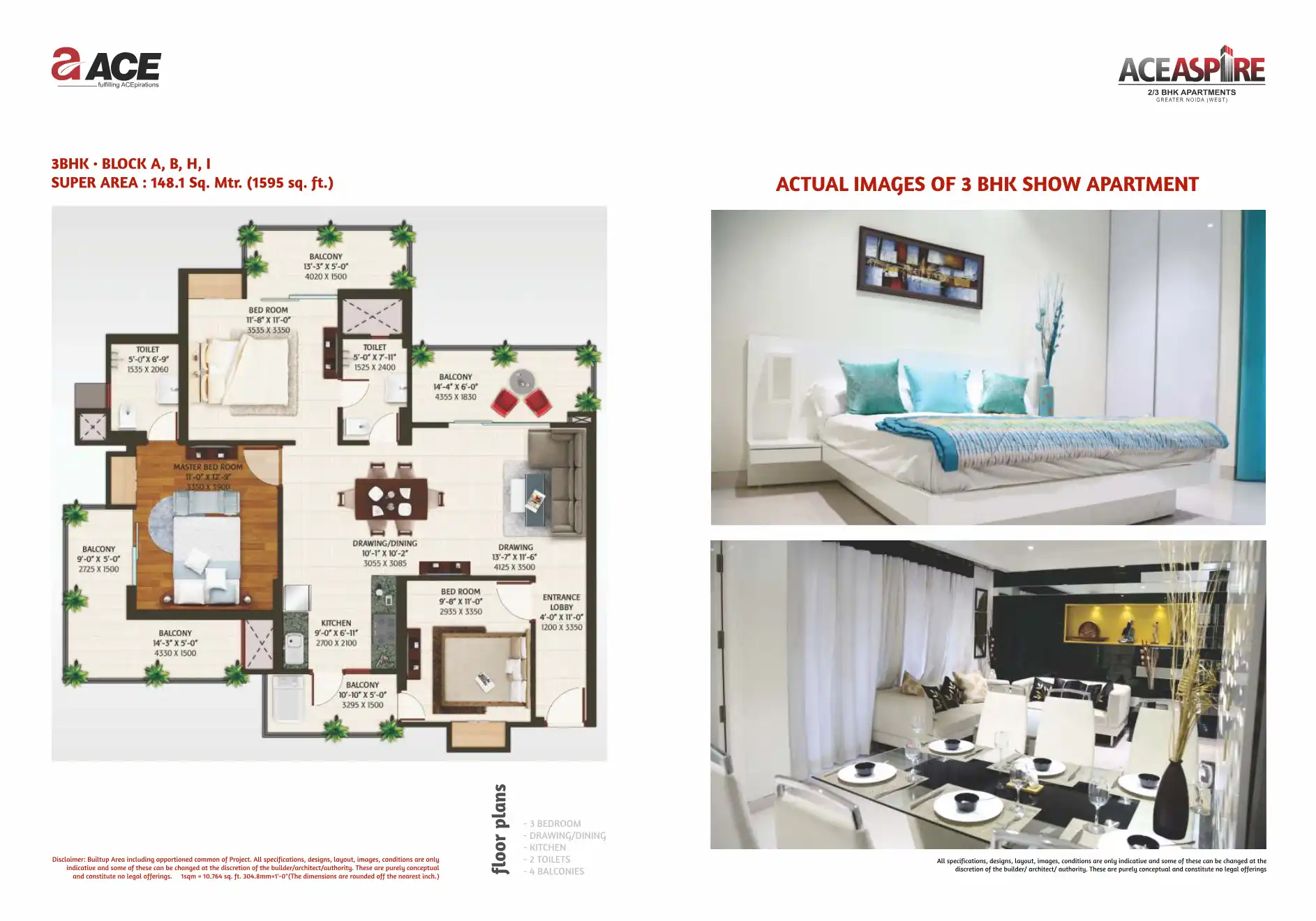 Ace Aspire Floor Plans & Layout