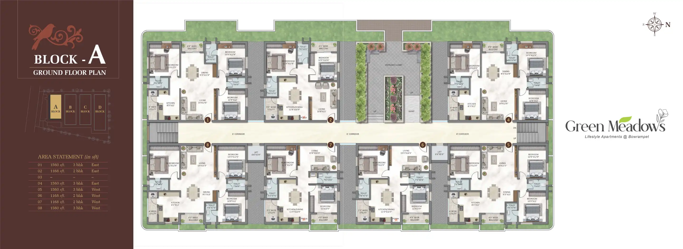 Sunshine Green Meadows Floor Plans & Layout