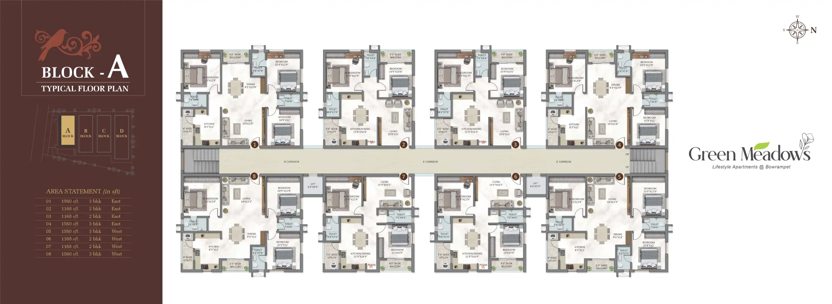 Sunshine Green Meadows Floor Plans & Layout