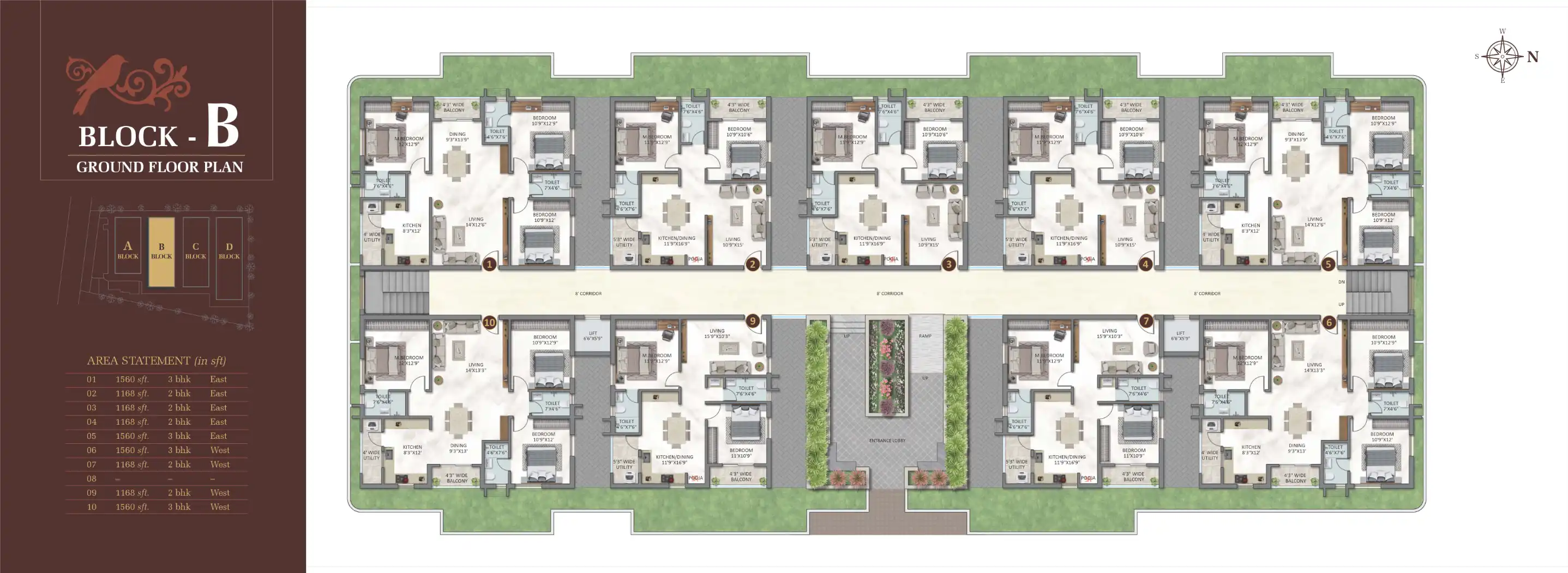 Sunshine Green Meadows Floor Plans & Layout