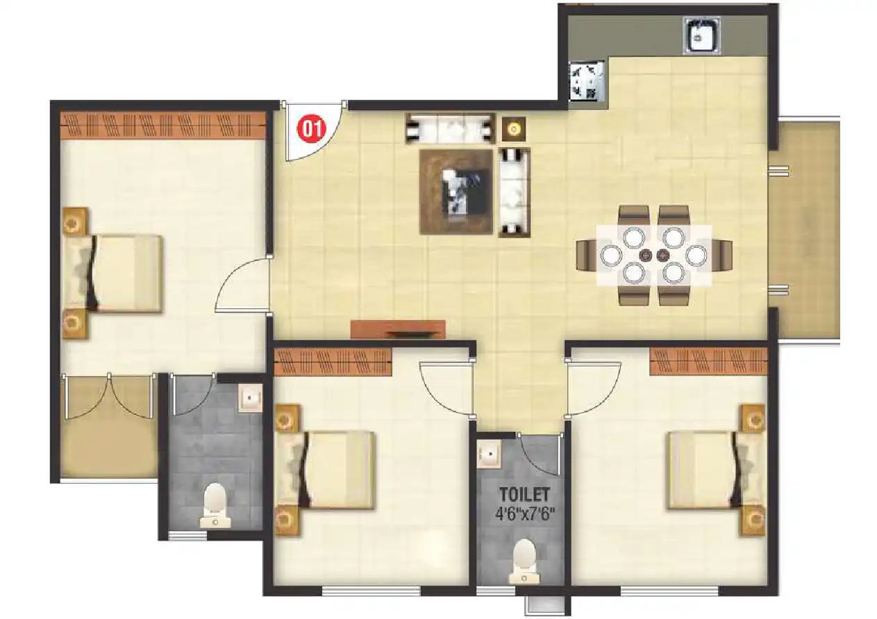Pundarikaksha Floor Plans & Layout