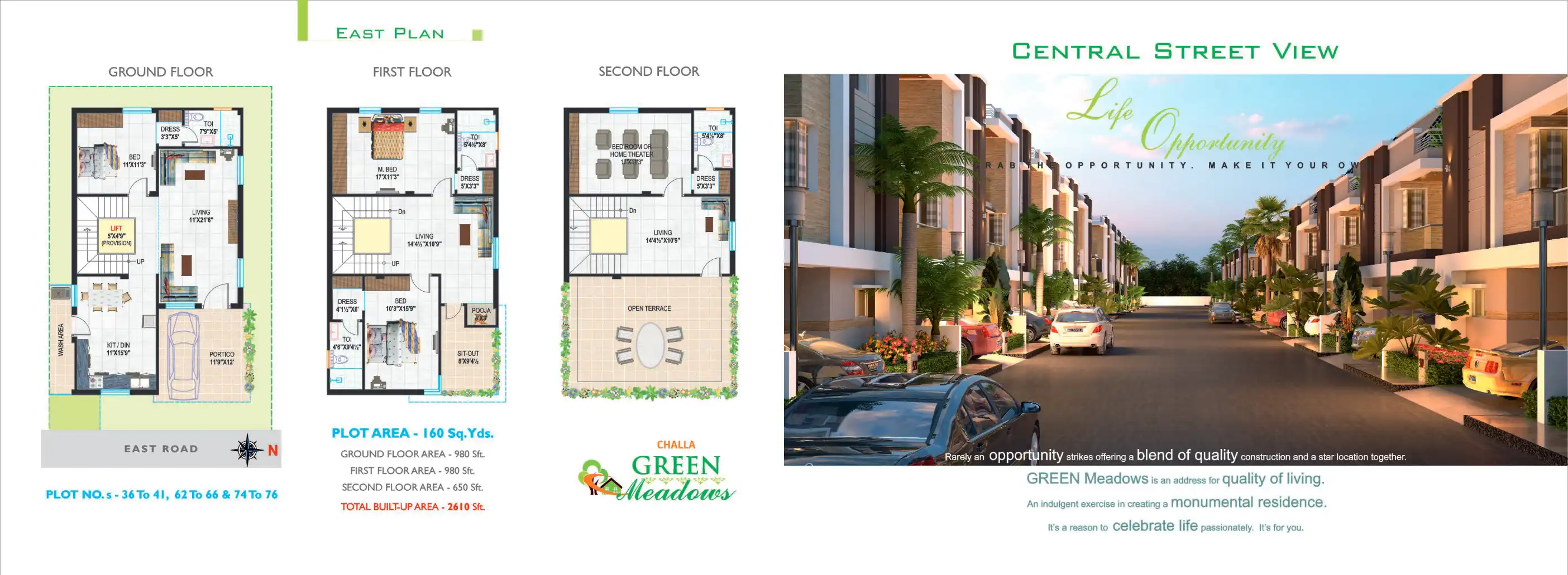 Challa Green Meadows Floor Plans & Layout