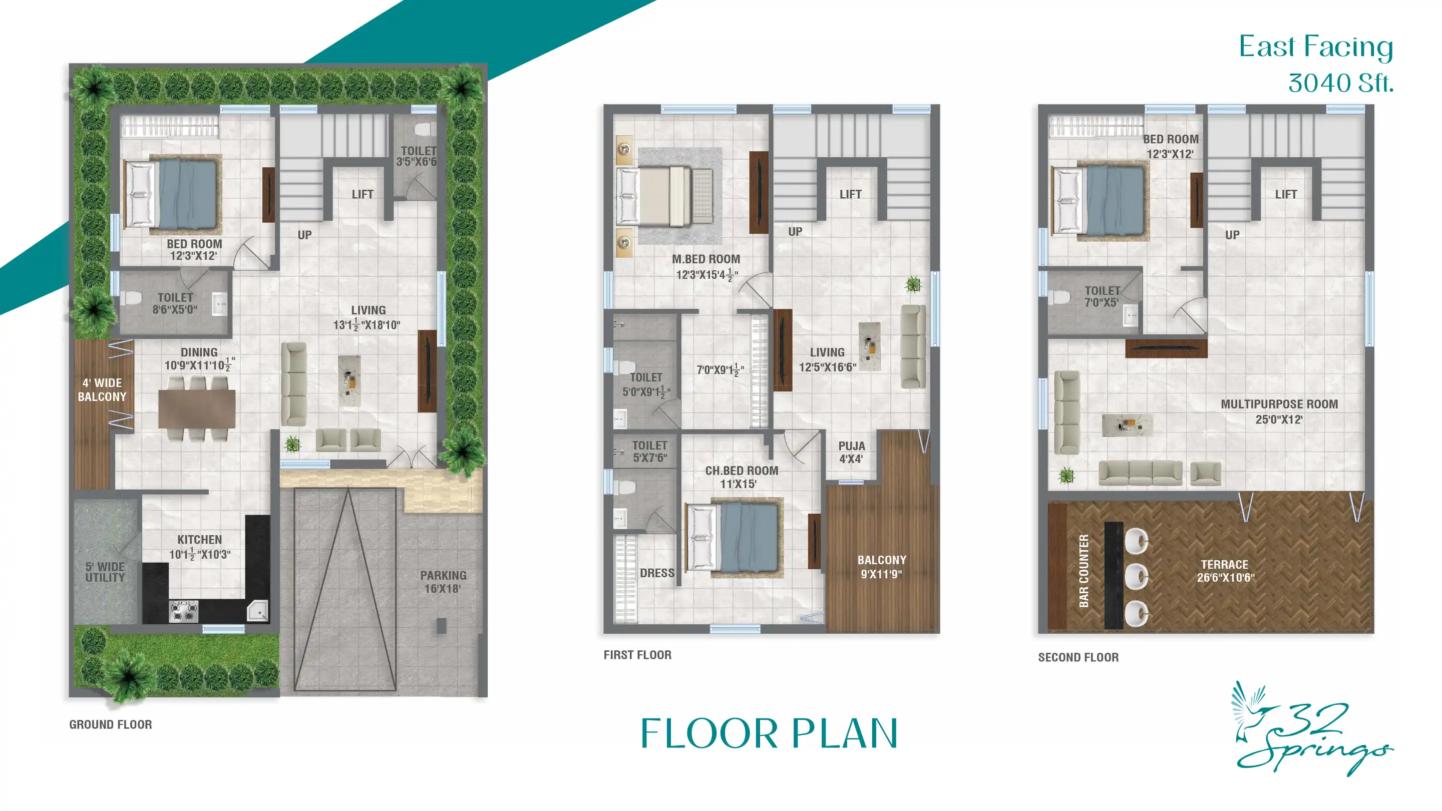 32 Springs Floor Plans & Layout