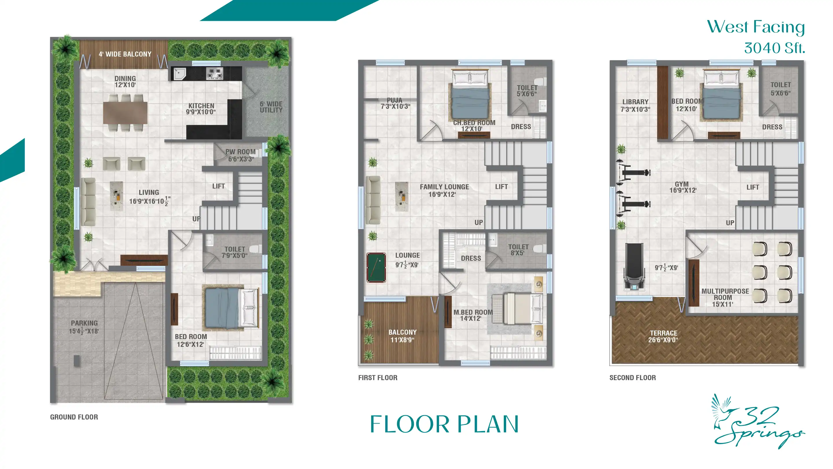 32 Springs Floor Plans & Layout
