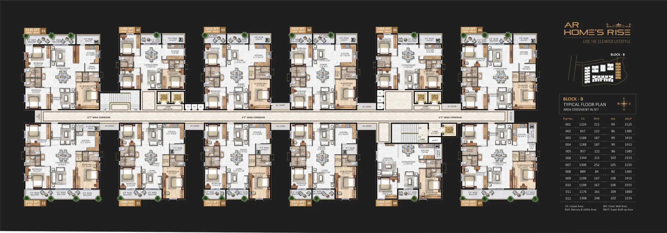 AR Homes Rise Floor Plans & Layout