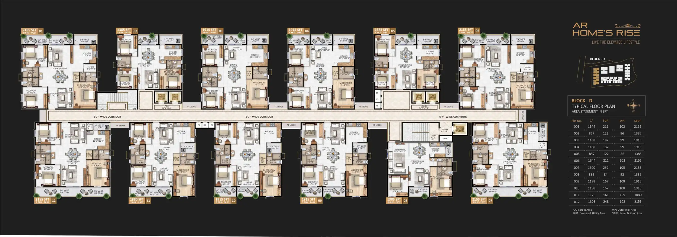 AR Homes Rise Floor Plans & Layout