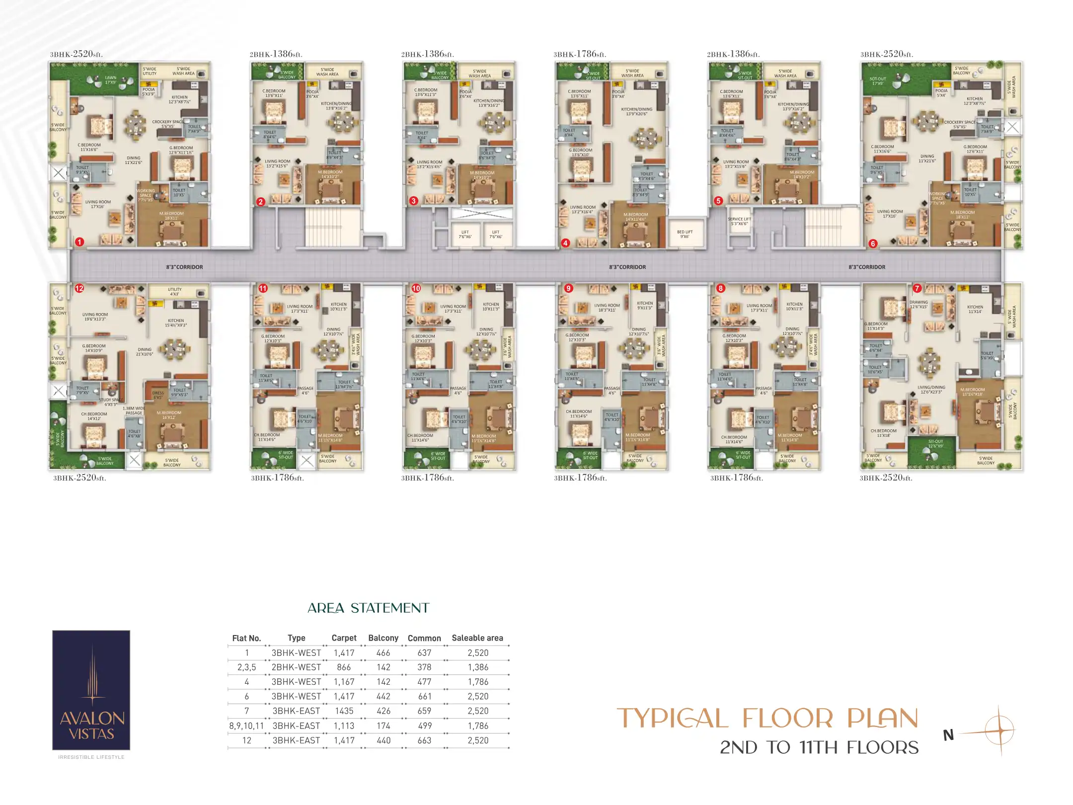 Avalon Vistas Floor Plans & Layout