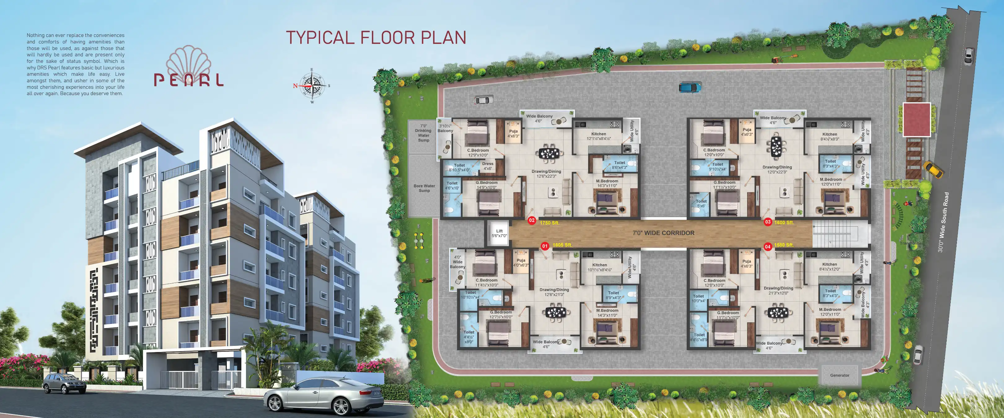 Drs Pearl Floor Plans & Layout