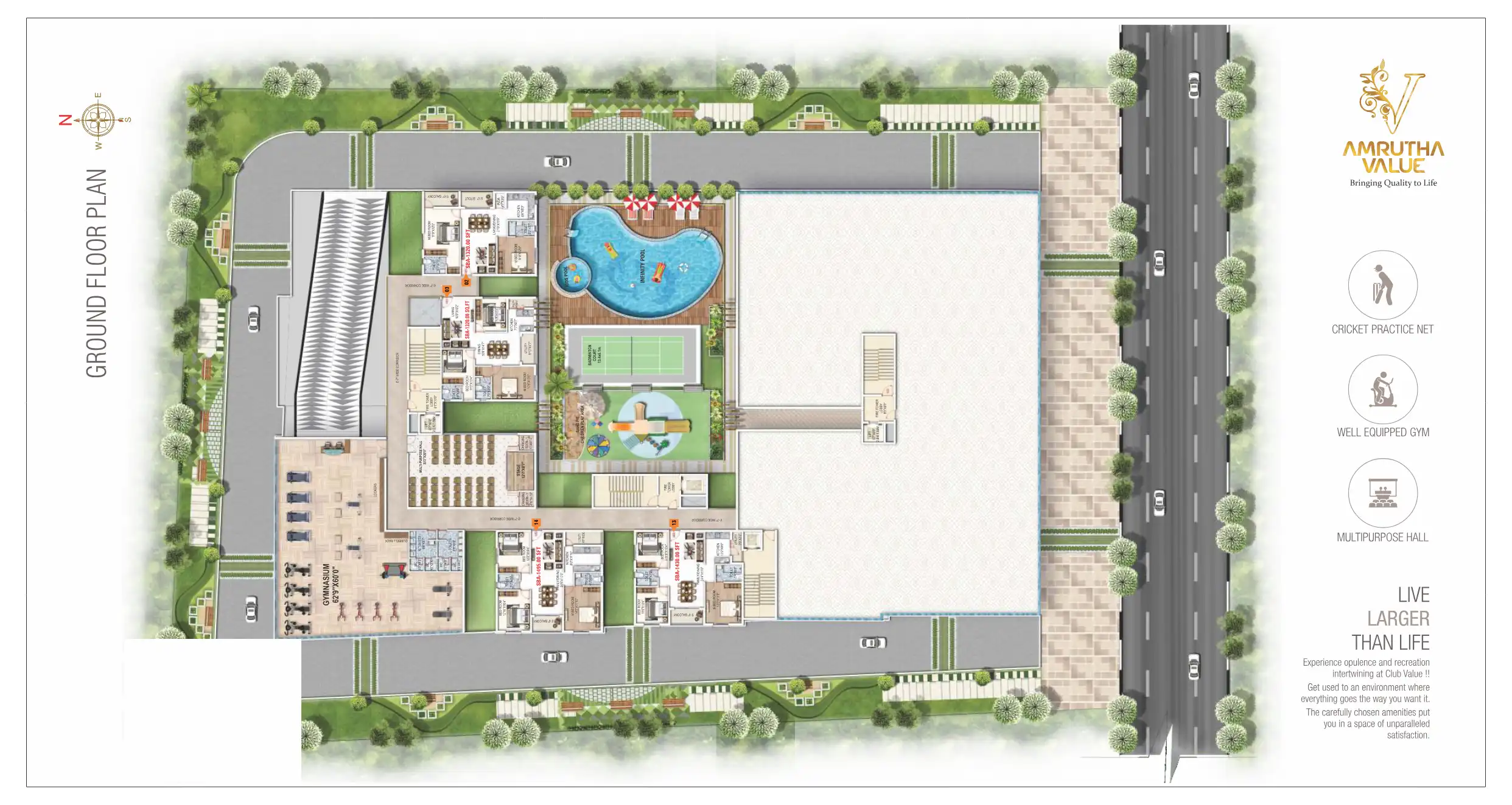 Amrutha S Sagar Floor Plans & Layout