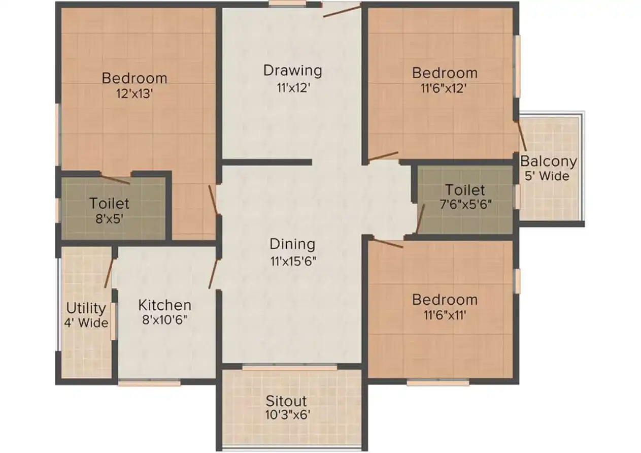 Silicon Heights Floor Plans & Layout