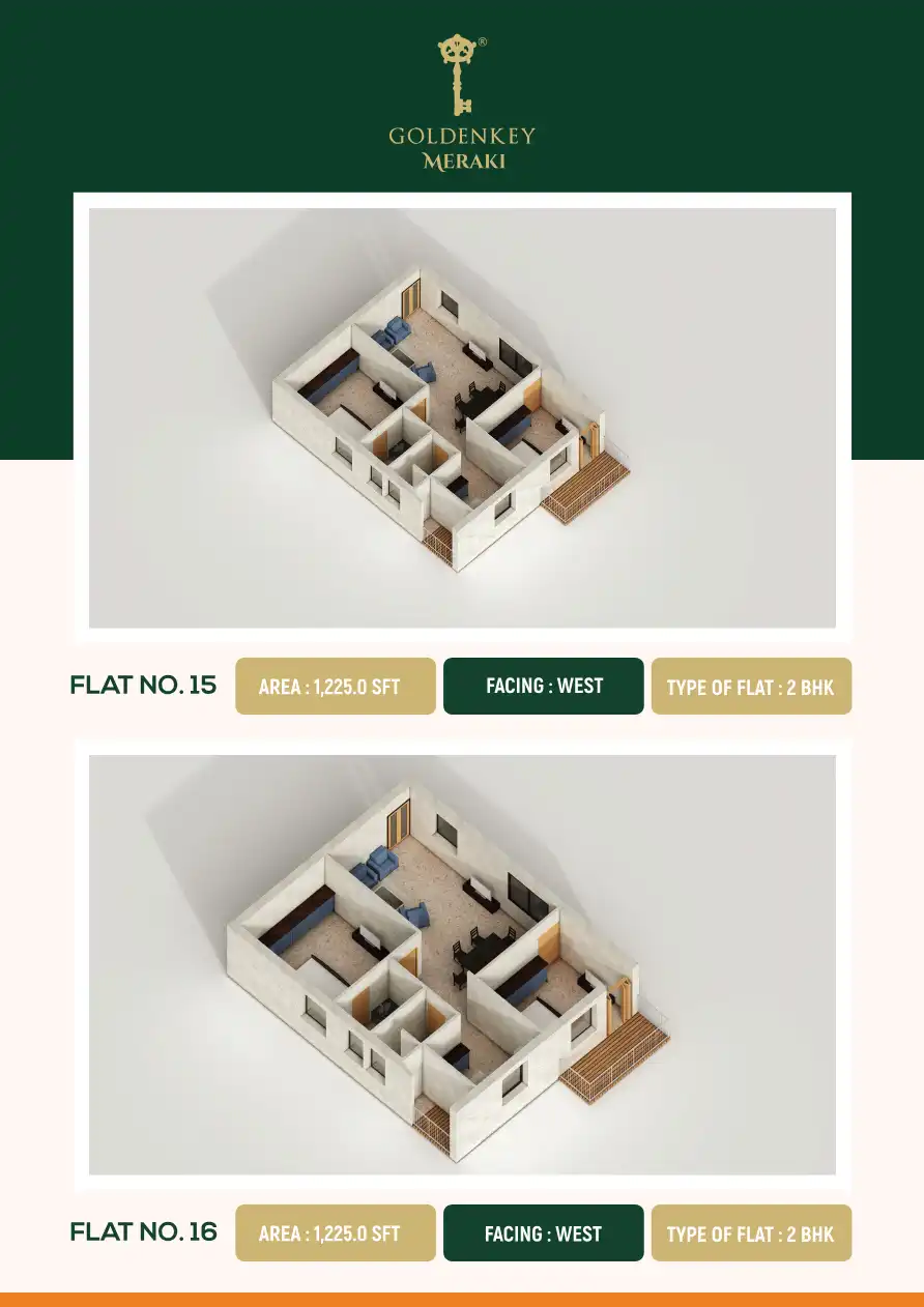 Goldenkey Meraki Floor Plans & Layout