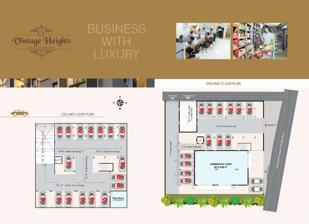C S Vintage Heights Floor Plans & Layout