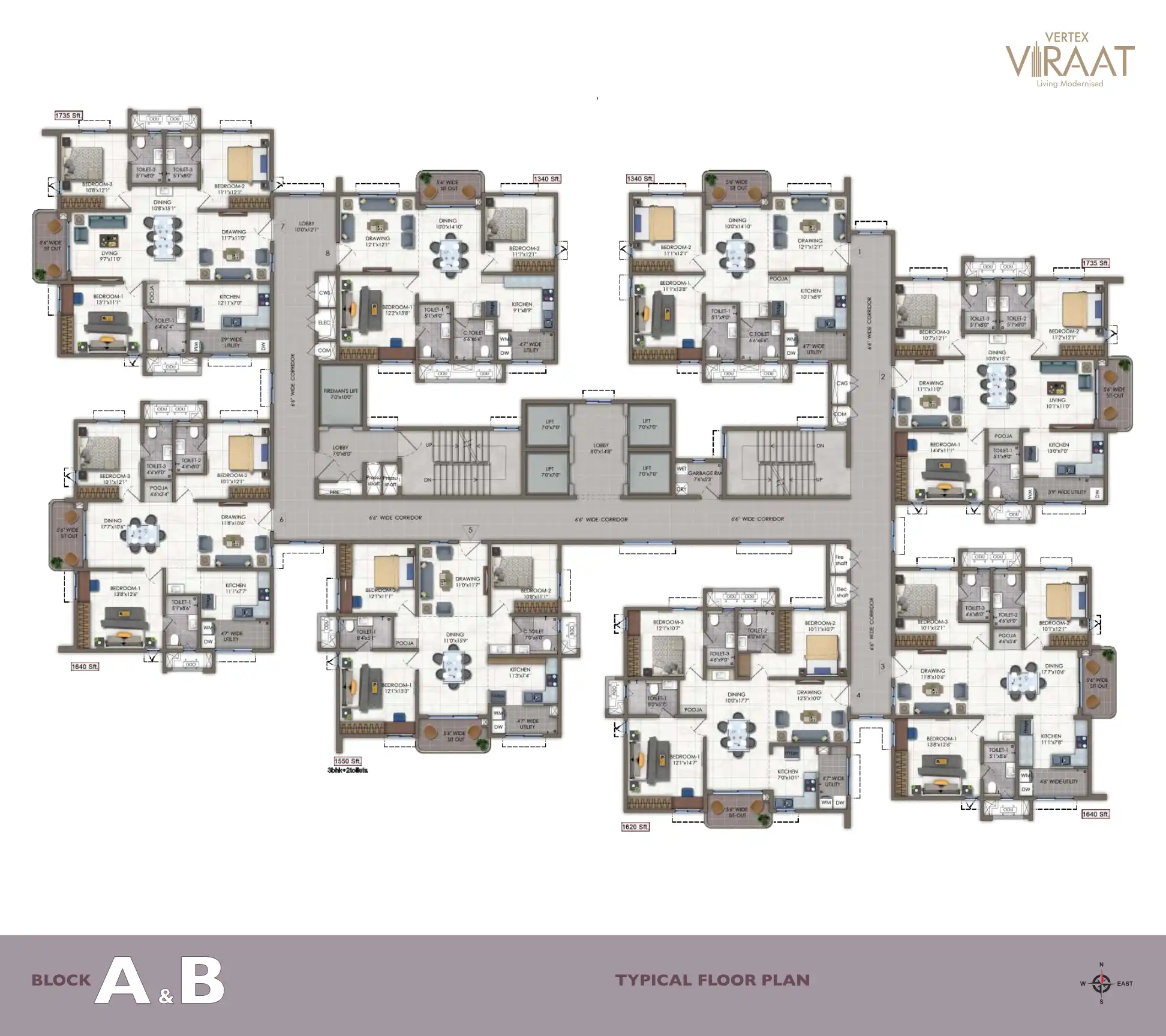 Shre Virraat Homes Floor Plans & Layout