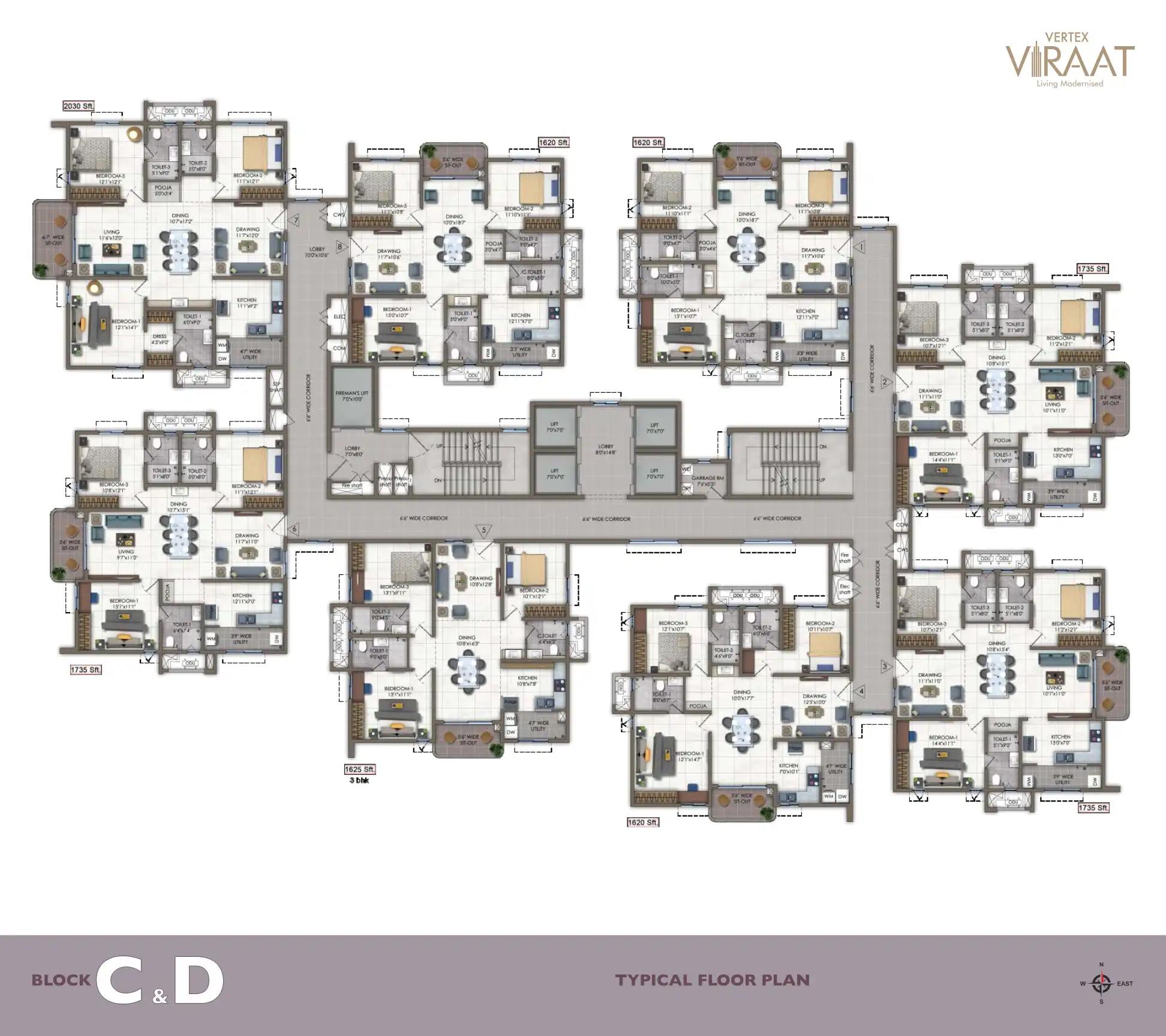 Shre Virraat Homes Floor Plans & Layout