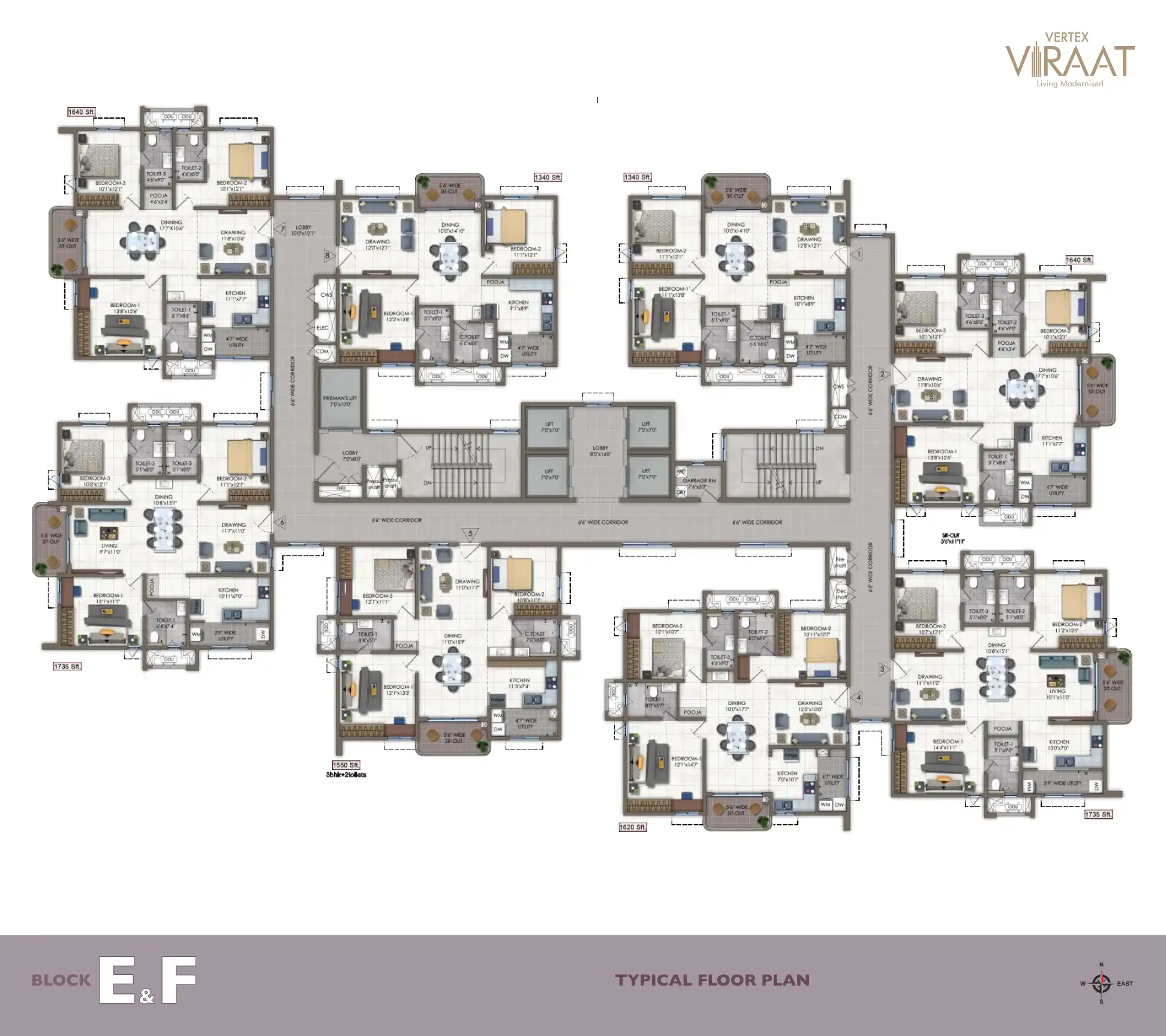 Shre Virraat Homes Floor Plans & Layout