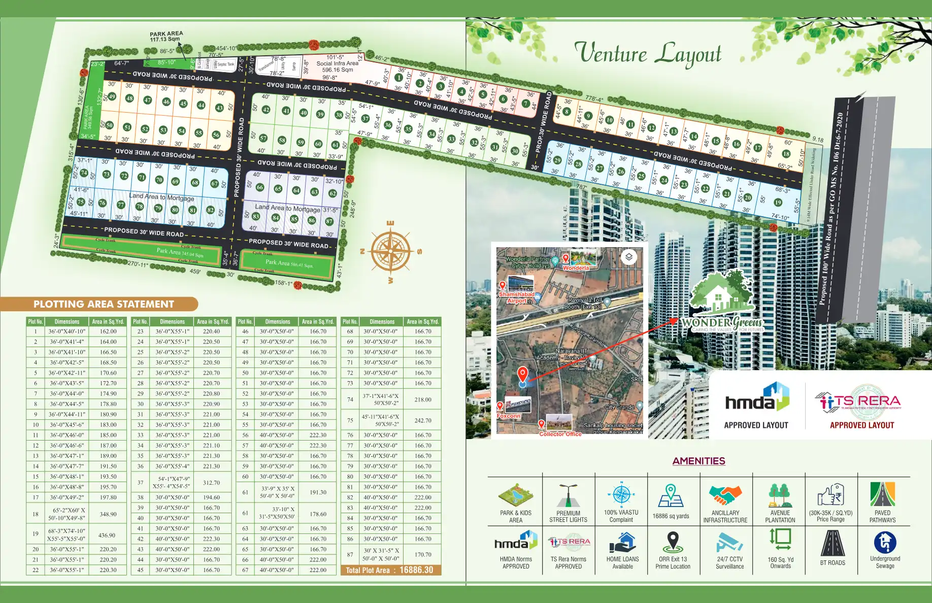 Wonder Greens Floor Plans & Layout