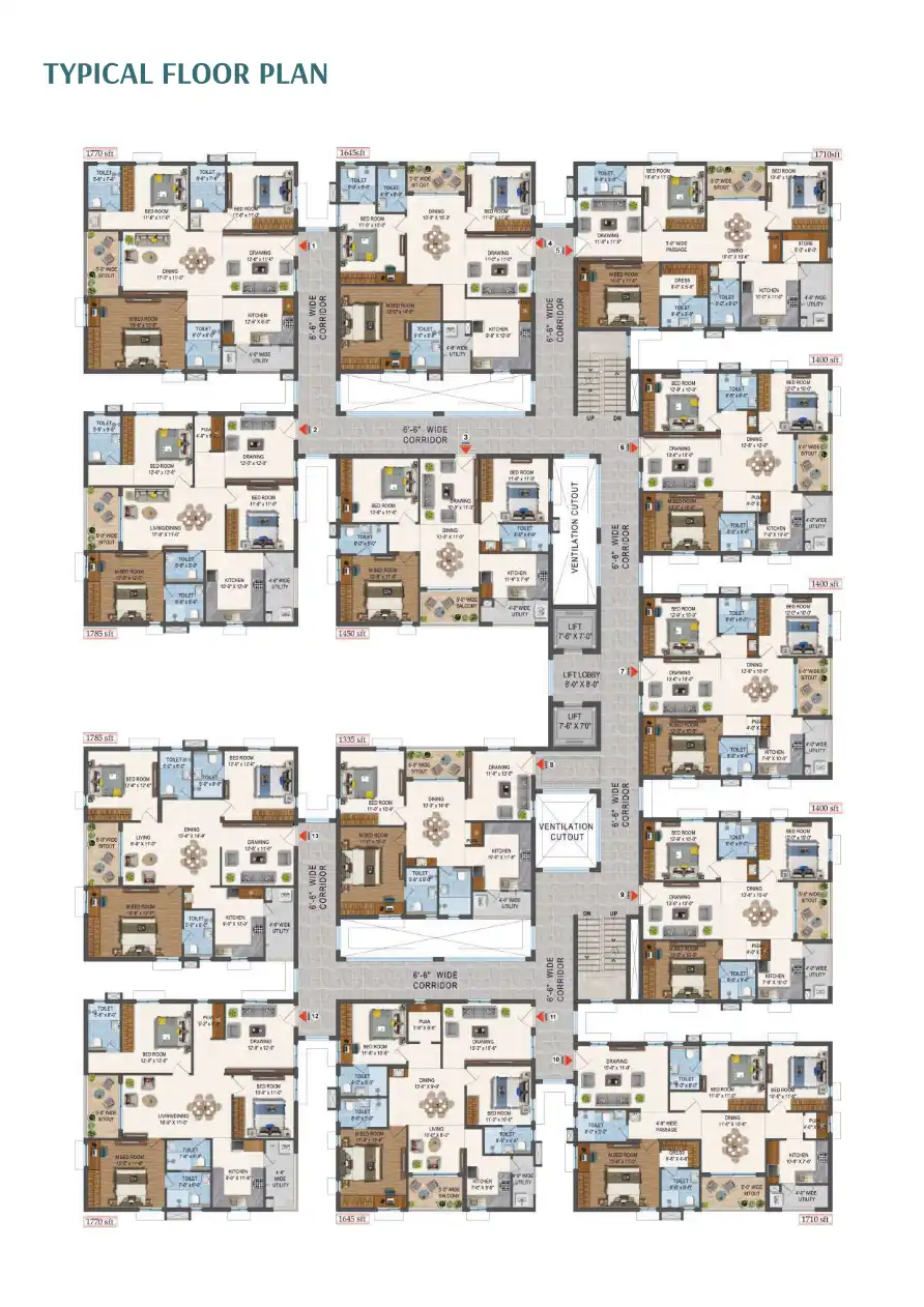 Nandan Krishnavanam Floor Plans & Layout