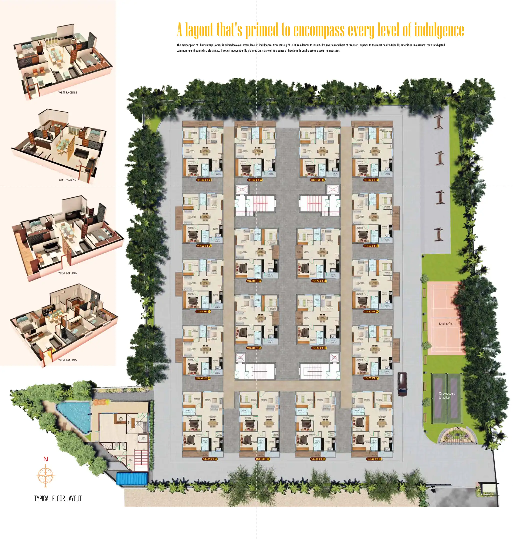 Kakatiya Enclave Floor Plans & Layout