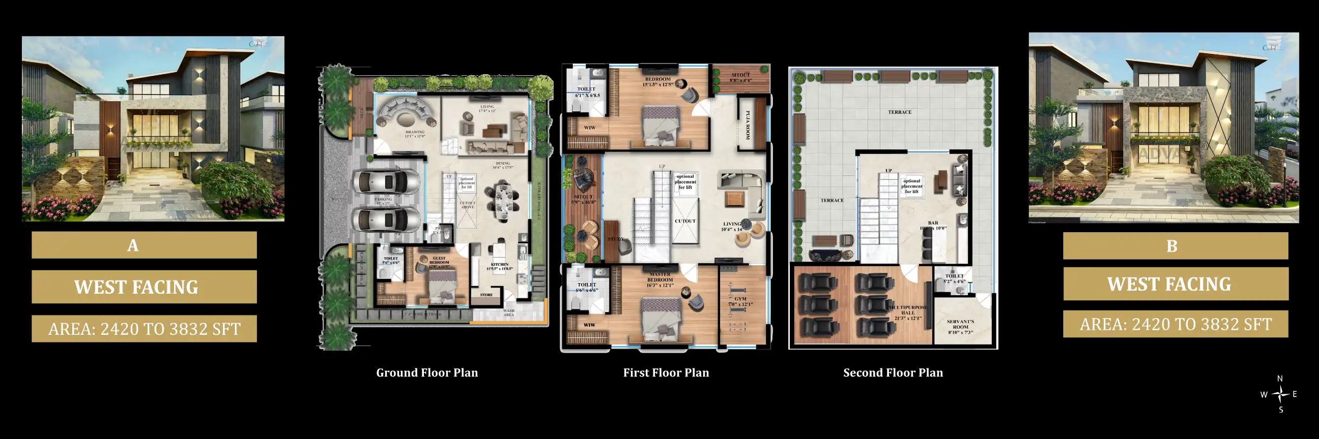 Sentience Custom Built Homes Floor Plans & Layout