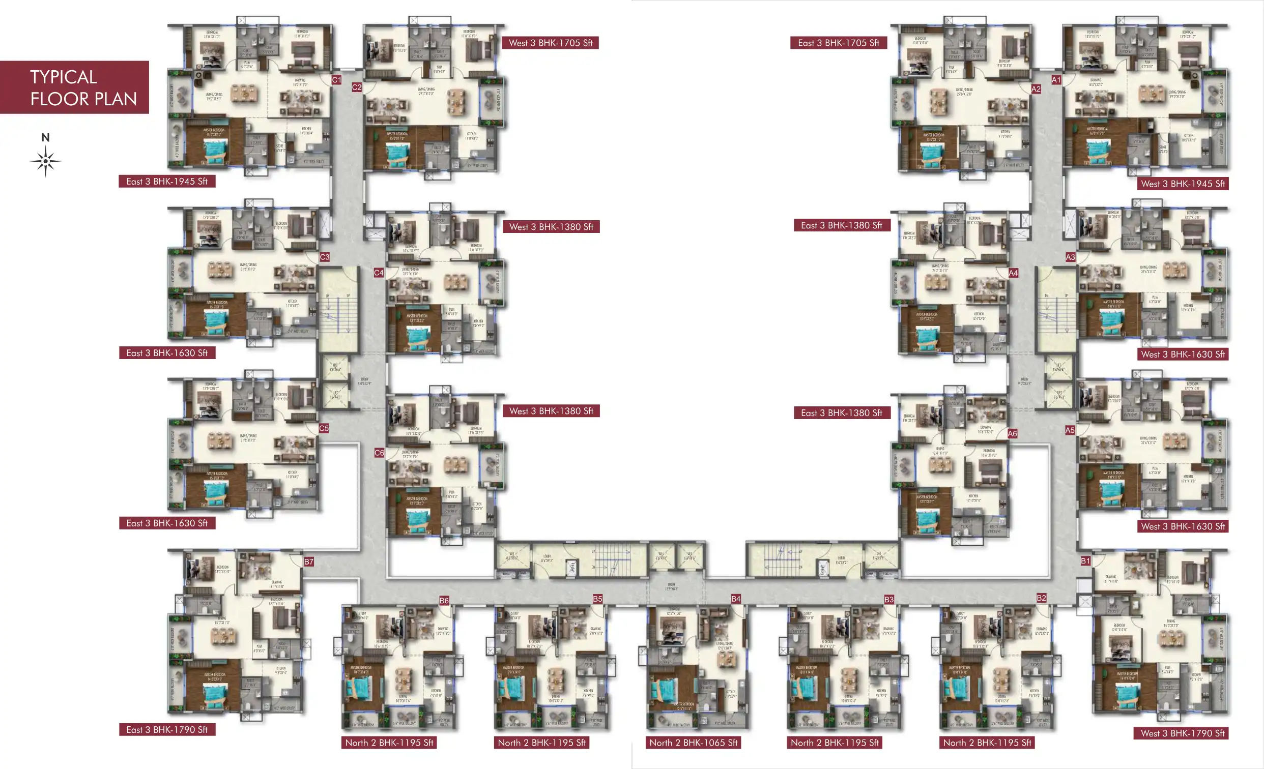 Metropolis II Floor Plans & Layout