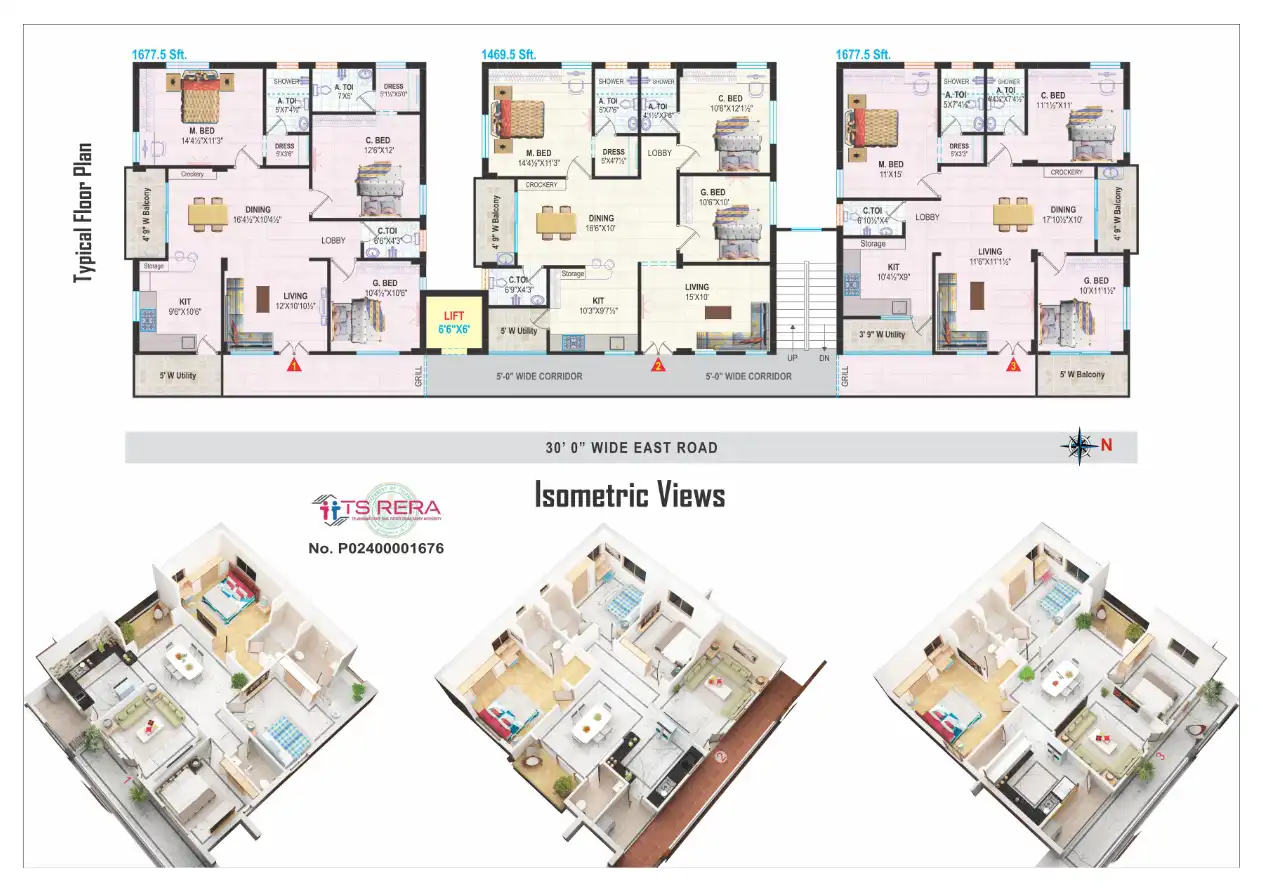 Prashanthi Heights Floor Plans & Layout