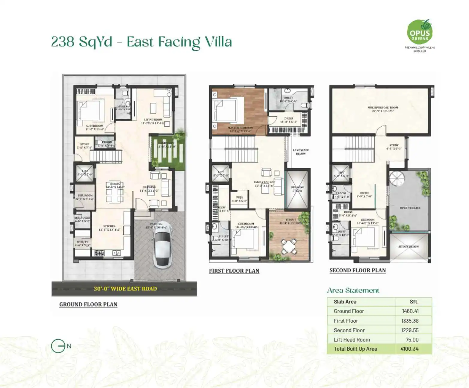 Opus Greens Floor Plans & Layout