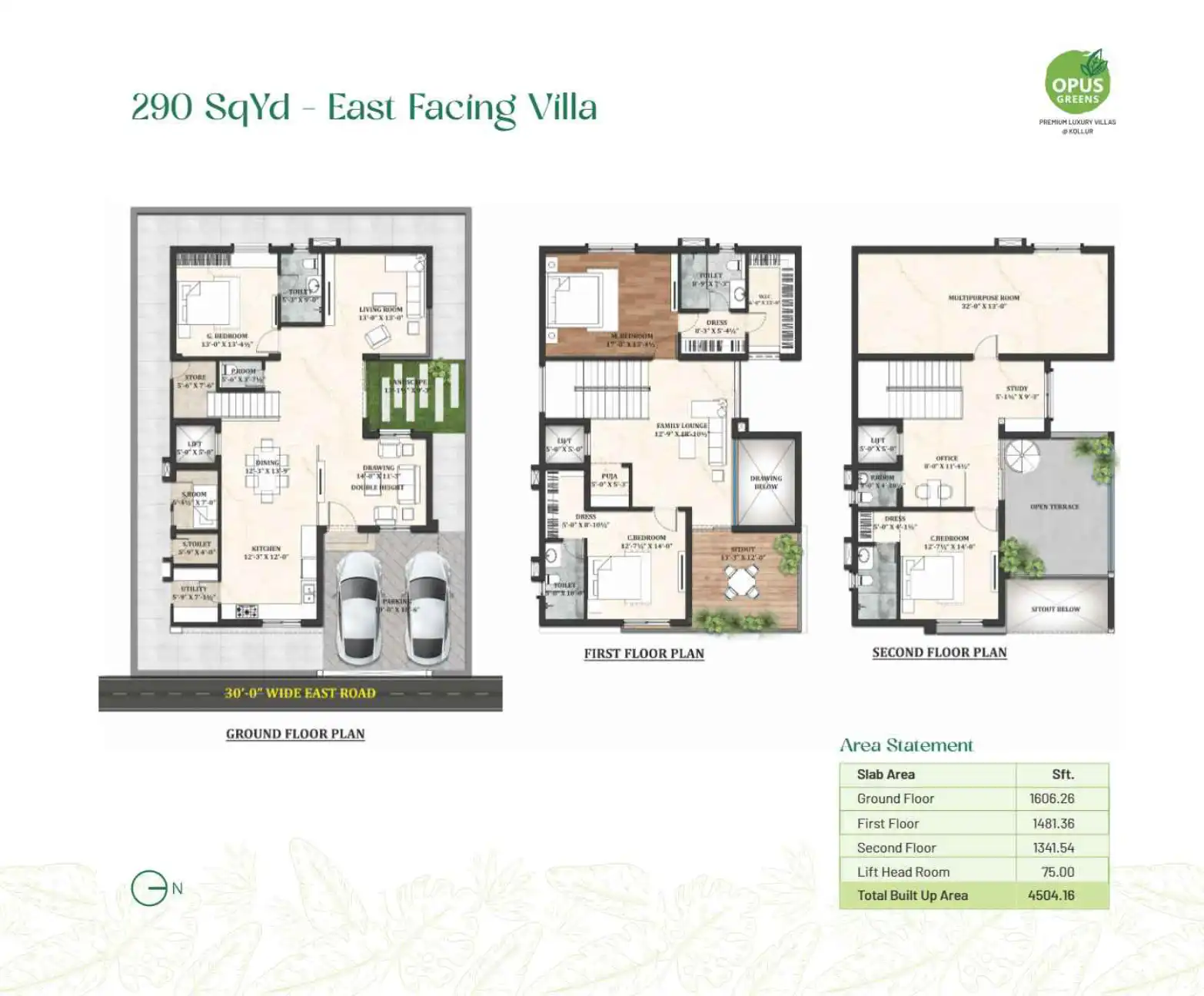 Opus Greens Floor Plans & Layout