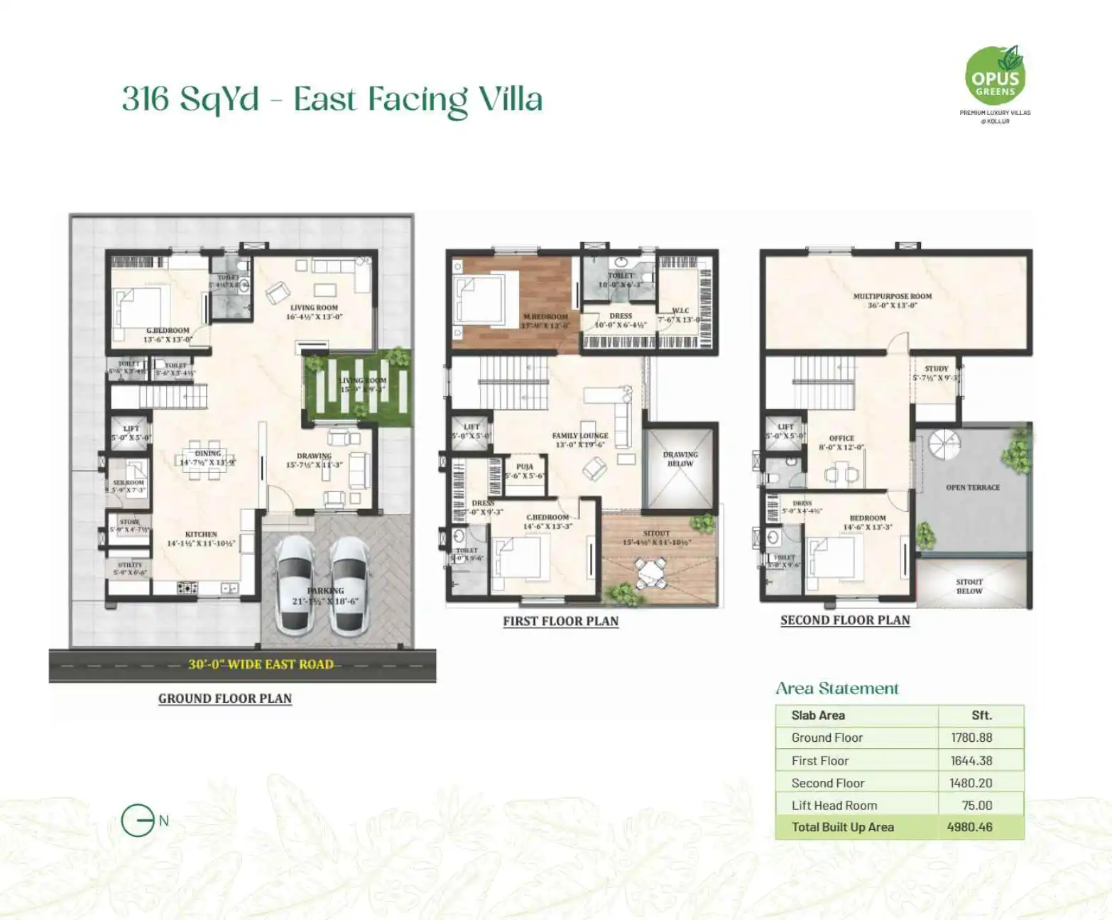 Opus Greens Floor Plans & Layout