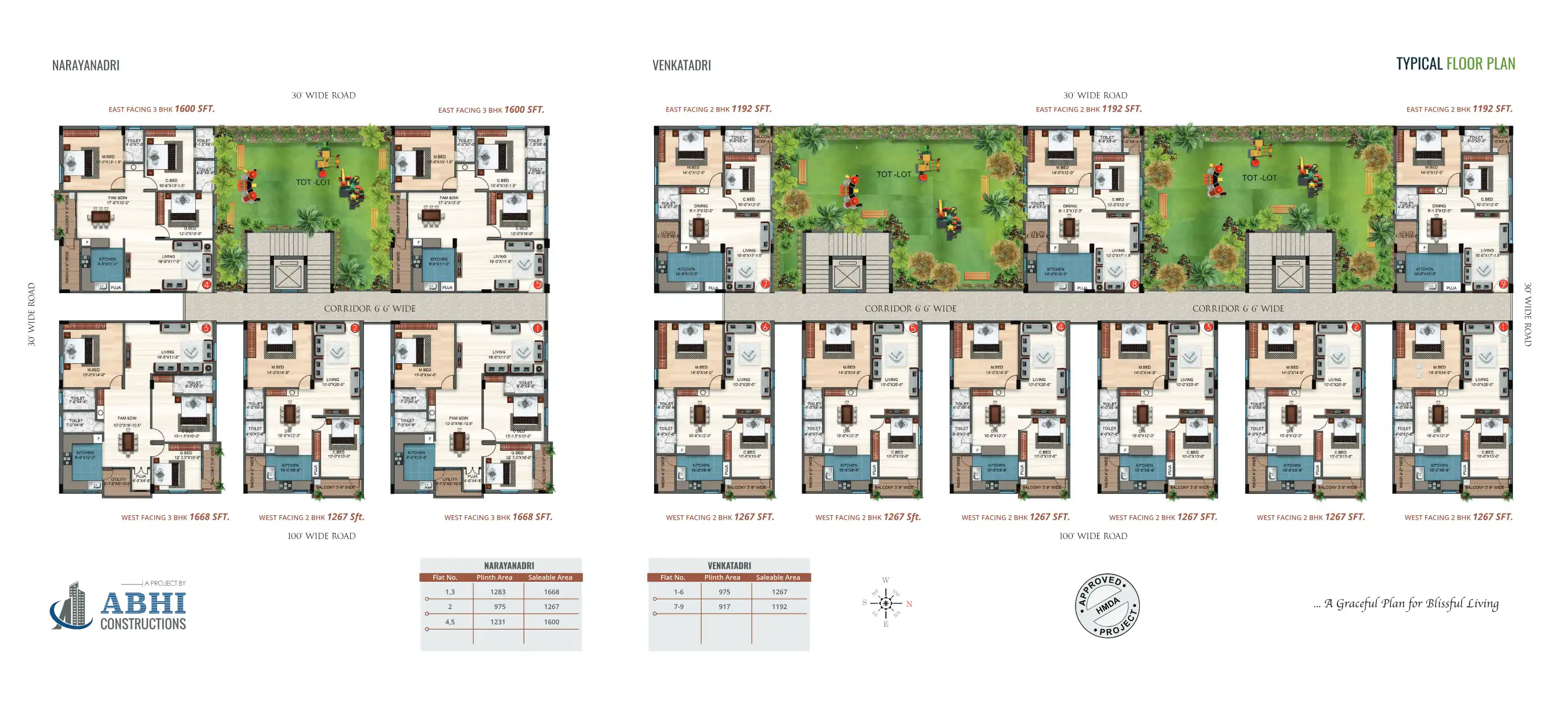 Tirumala Heights Floor Plans & Layout
