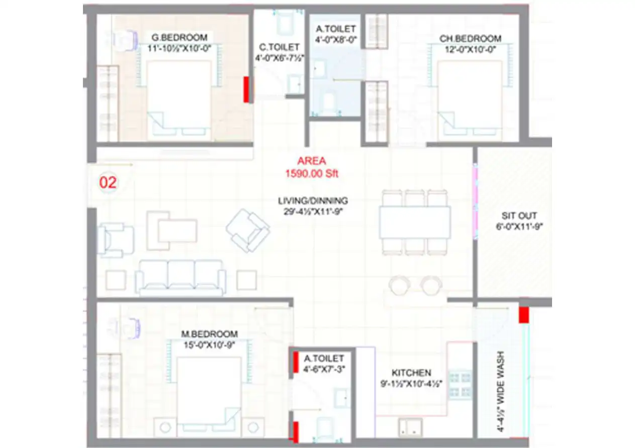 Saanvi Arena Homes-a Floor Plans & Layout