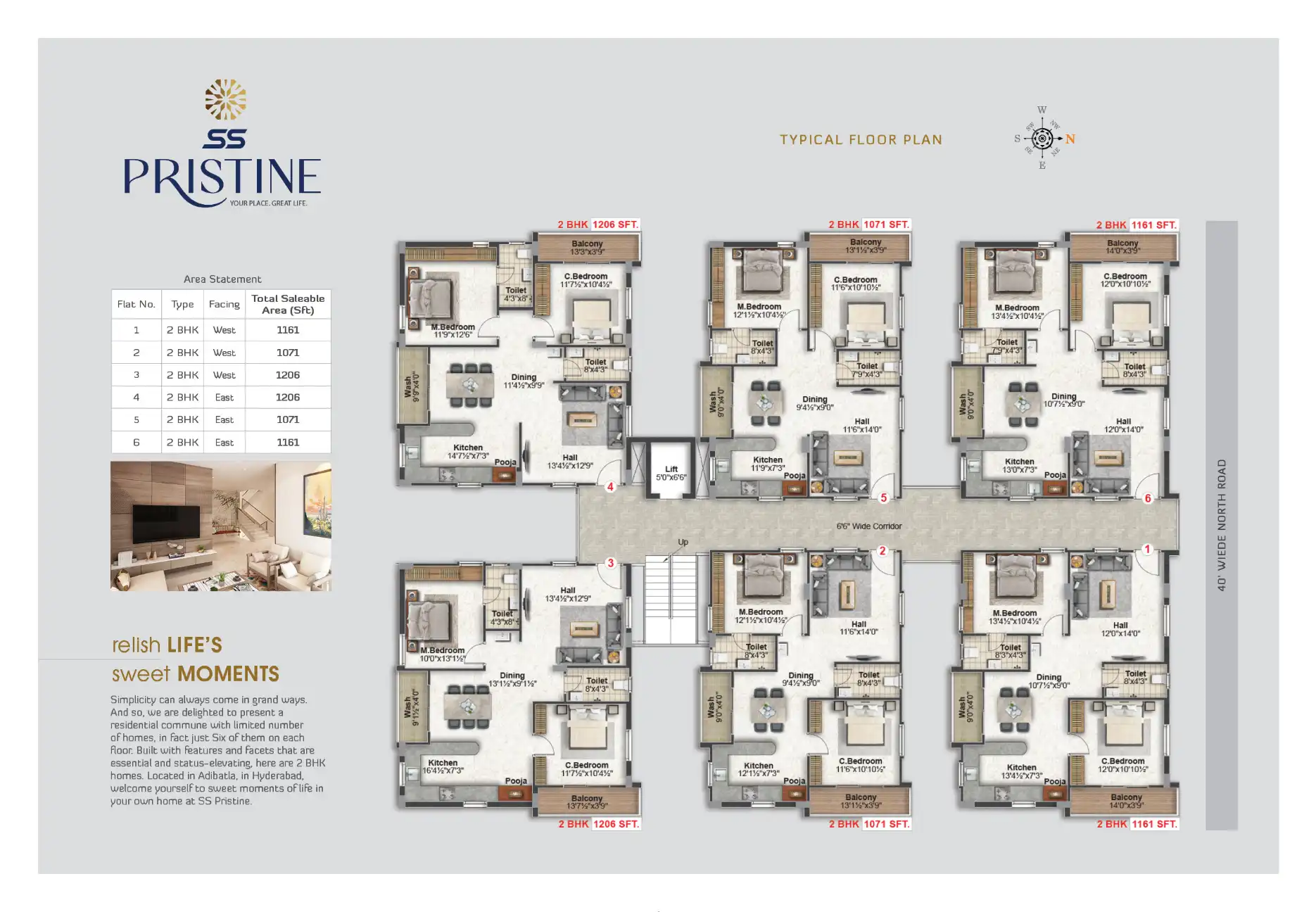 SS Pristine Floor Plans & Layout