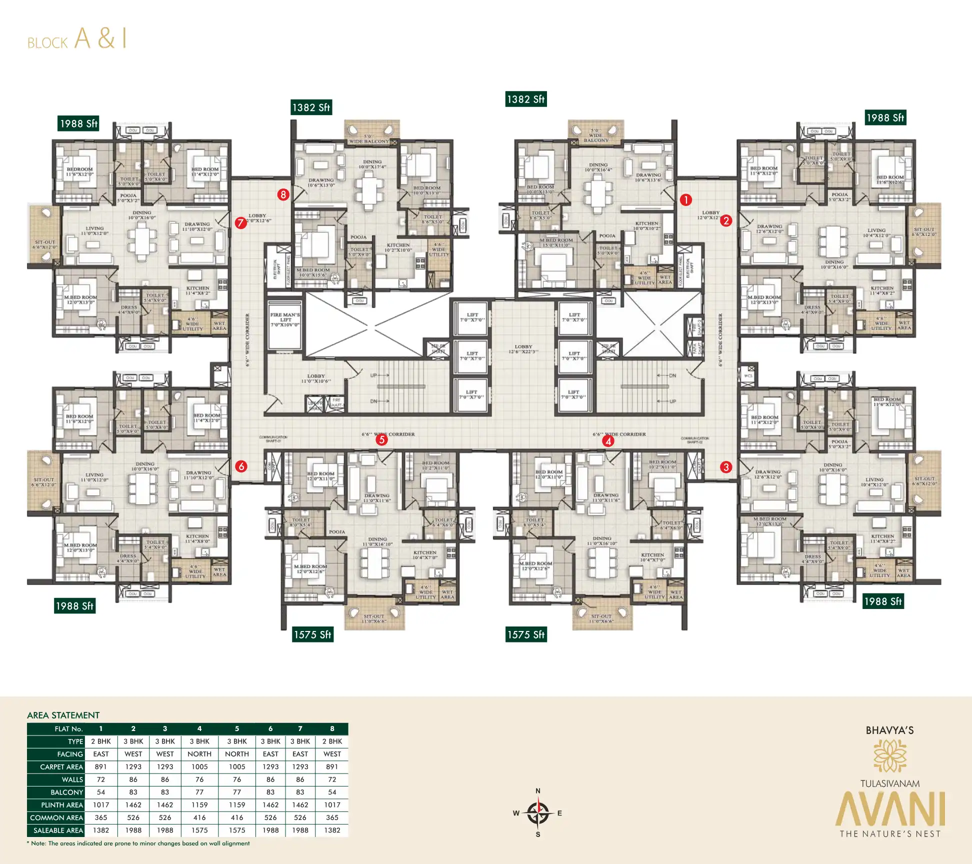 Avani Empire Residential Apartments Floor Plans & Layout