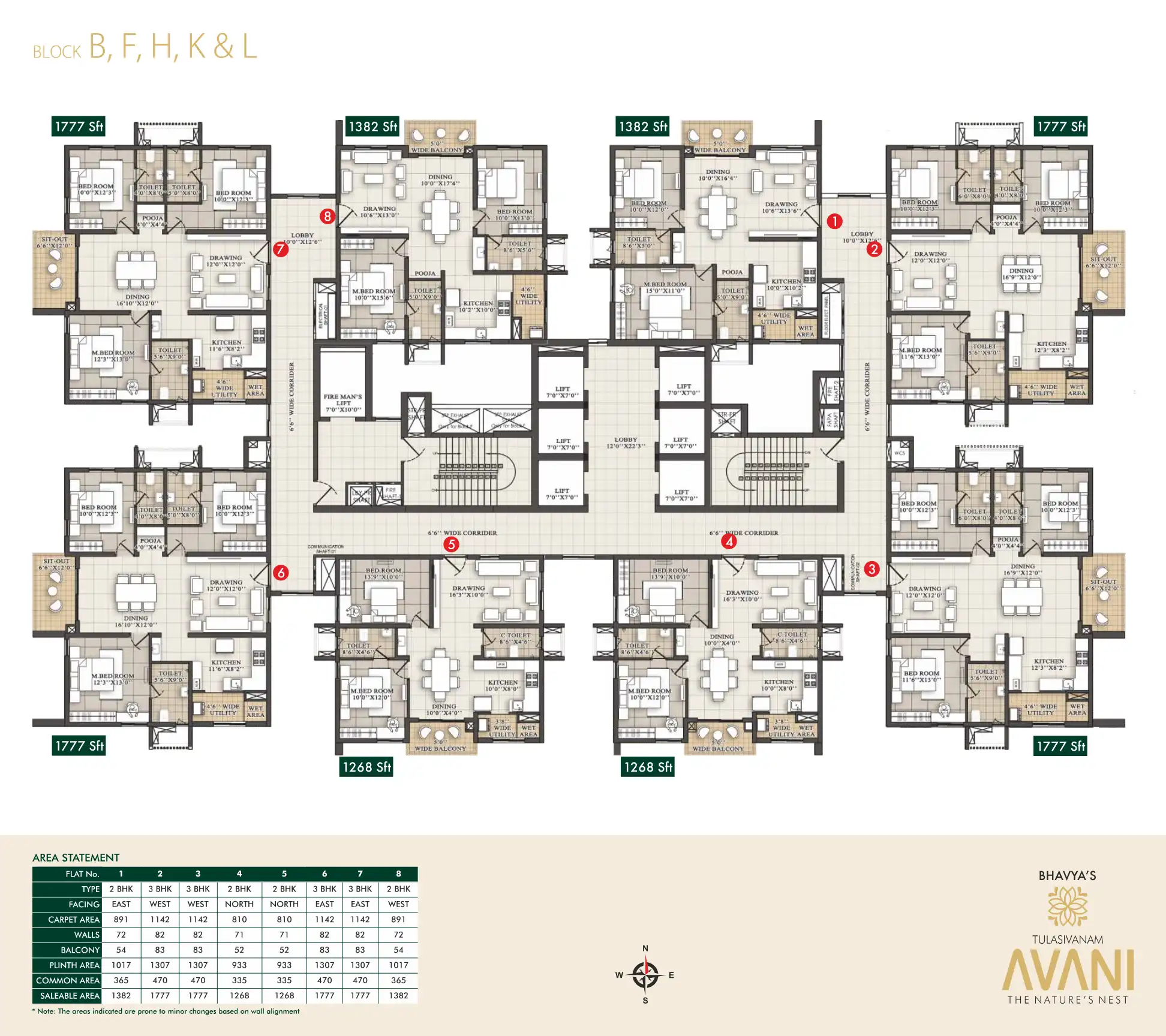 Avani Empire Residential Apartments Floor Plans & Layout