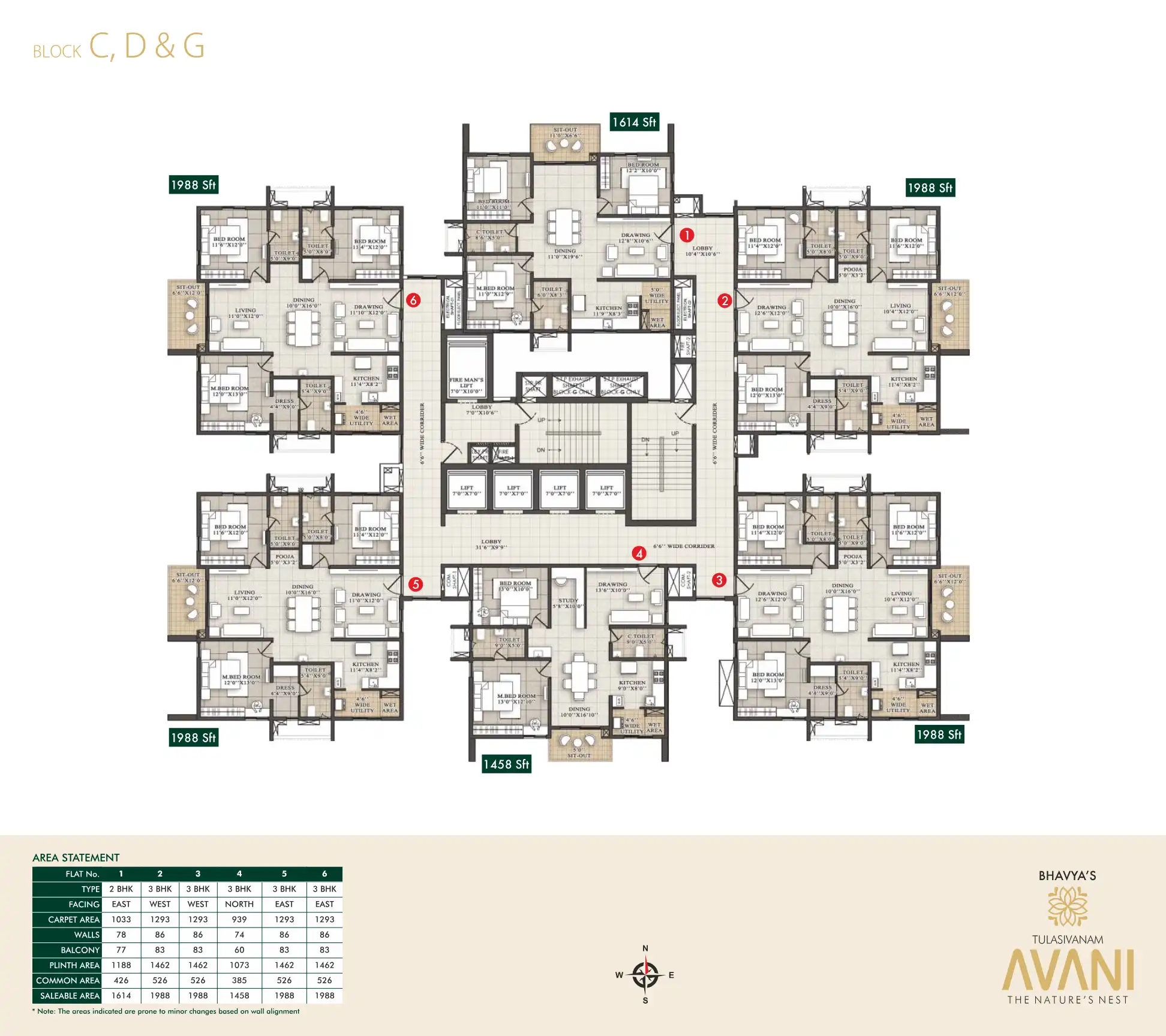 Avani Empire Residential Apartments Floor Plans & Layout