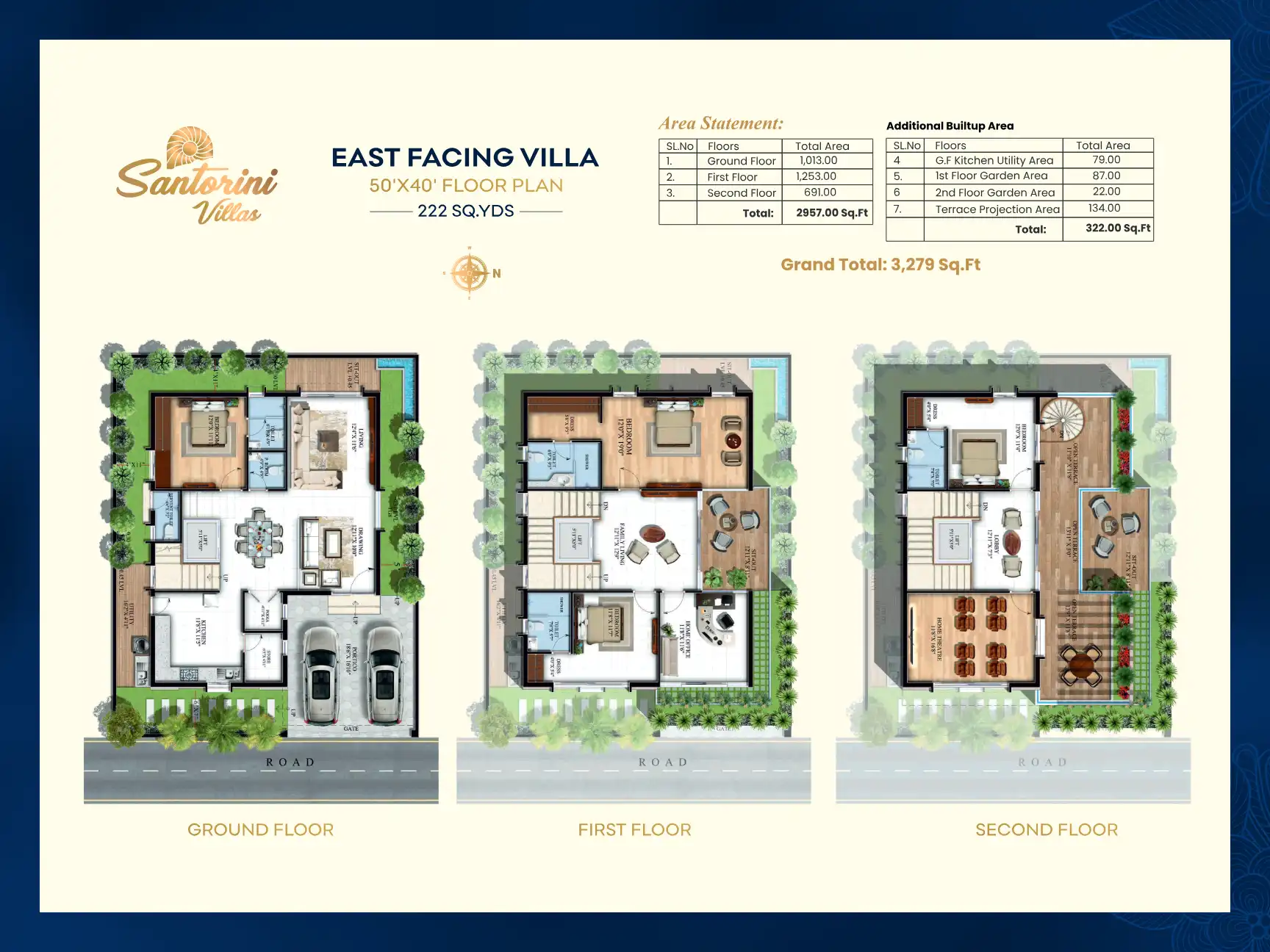 Santorini Villas Floor Plans & Layout