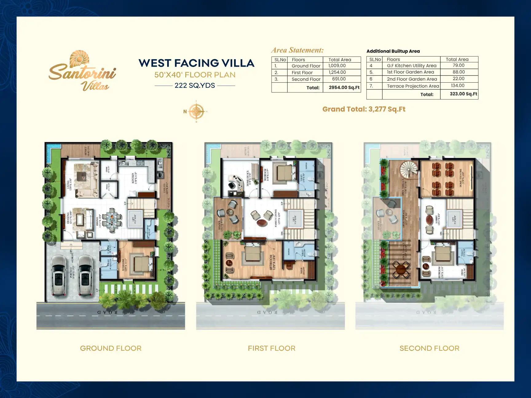 Santorini Villas Floor Plans & Layout