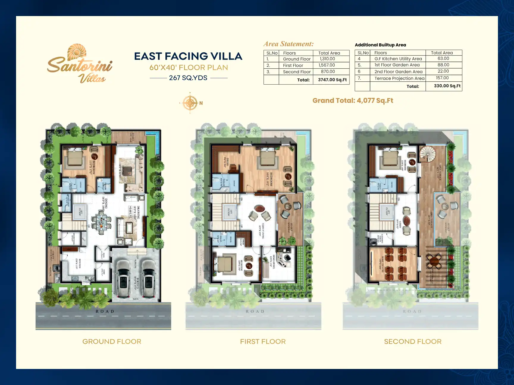 Santorini Villas Floor Plans & Layout